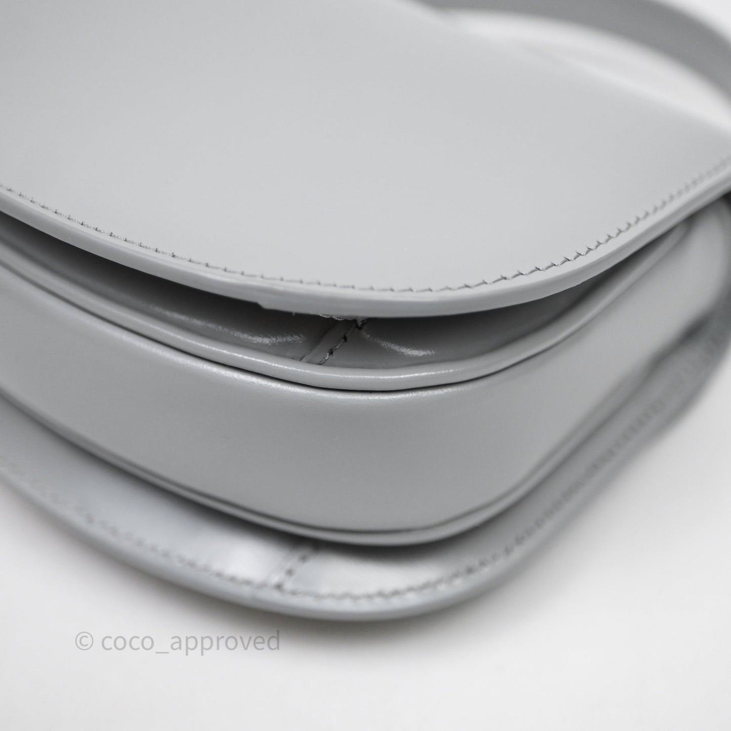 Celine Mini Besace Clea Grey Shiny Calfskin