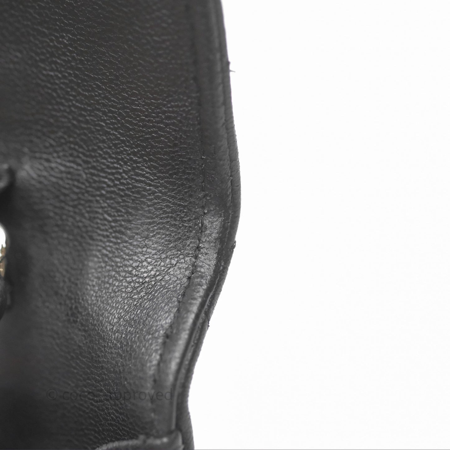 Chanel Quilted WOC Black Lambskin Silver Hardware