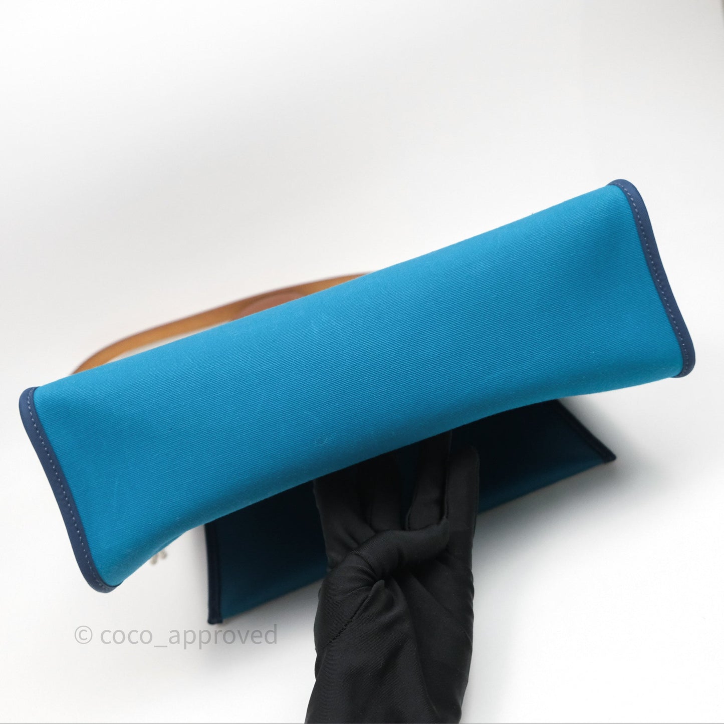 Hermès Herbag Zip 31 Vache Hunter Bleu Izmir 7W/ Bleu de Malte 7L Palladium Hardware
