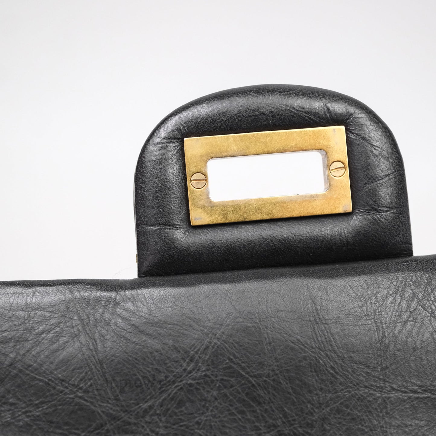 Chanel Quilted 2.55 Reissue 226 Flap Bag Black Aged Calfskin Gold Hardware
