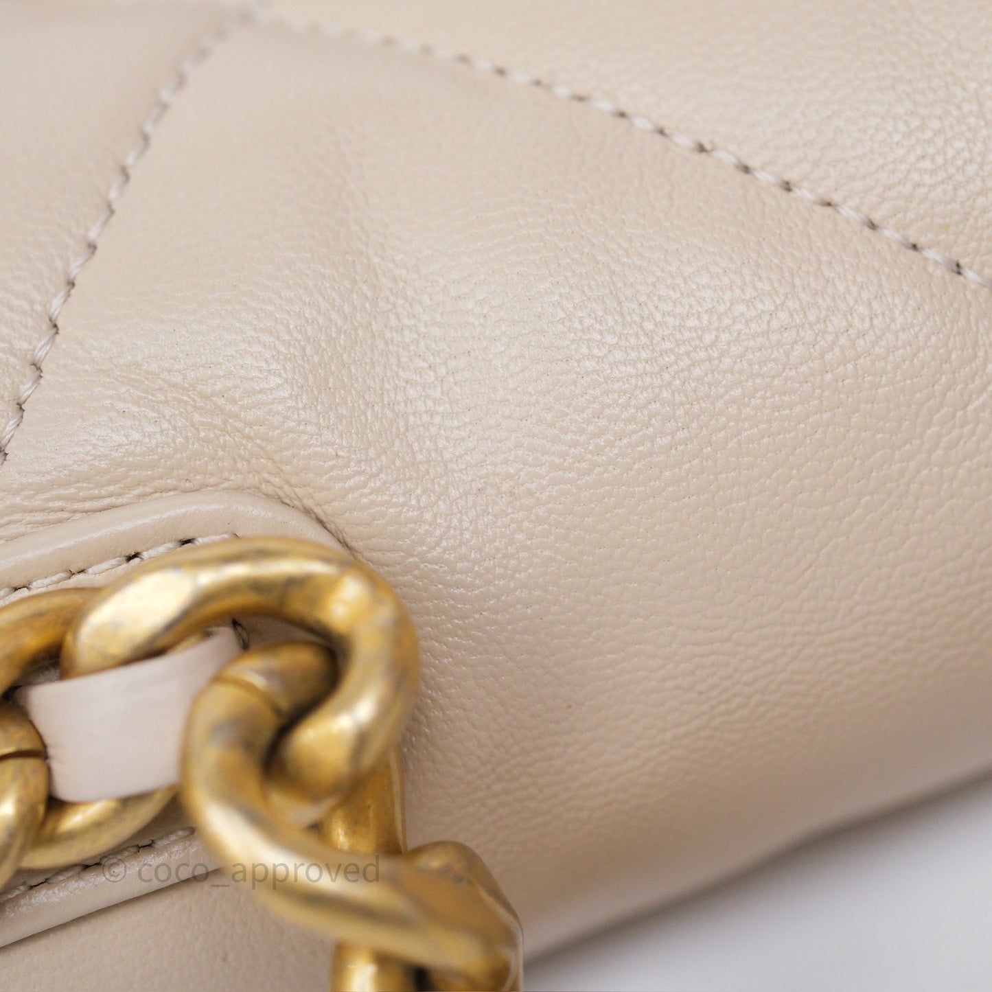 Chanel 19 Small Light Beige Mixed Hardware