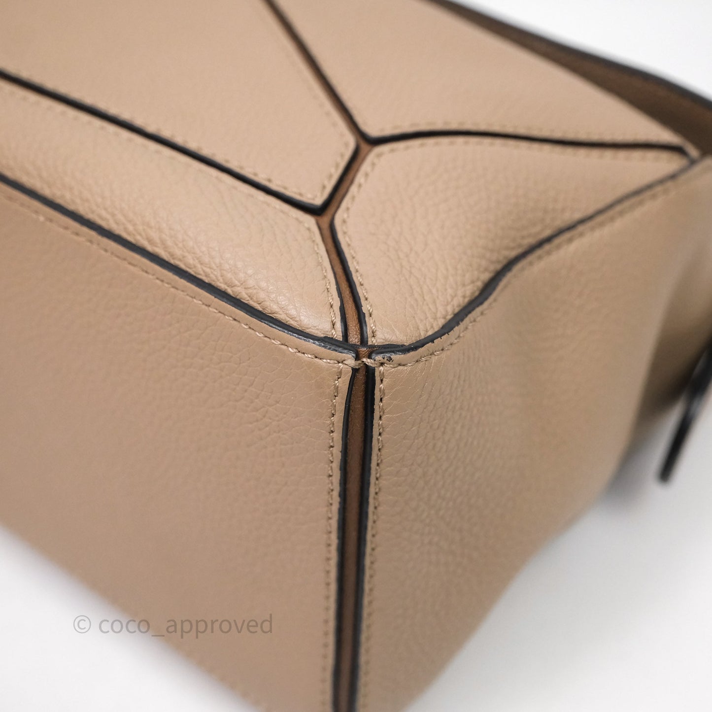 Loewe Small Puzzle Bag Sand Mink Grained Calfskin