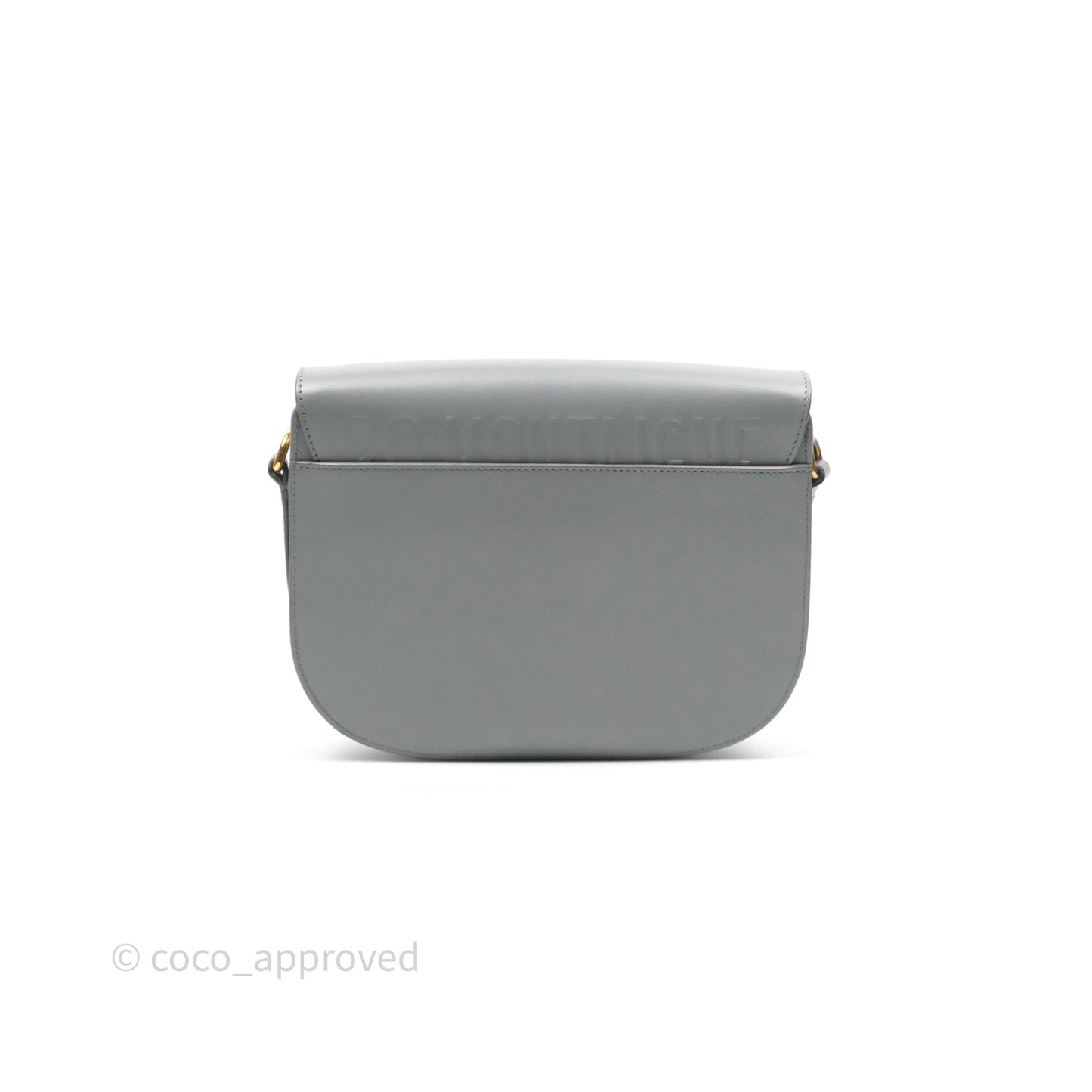 Christian Dior Medium Bobby Flap Grey Box Calfskin