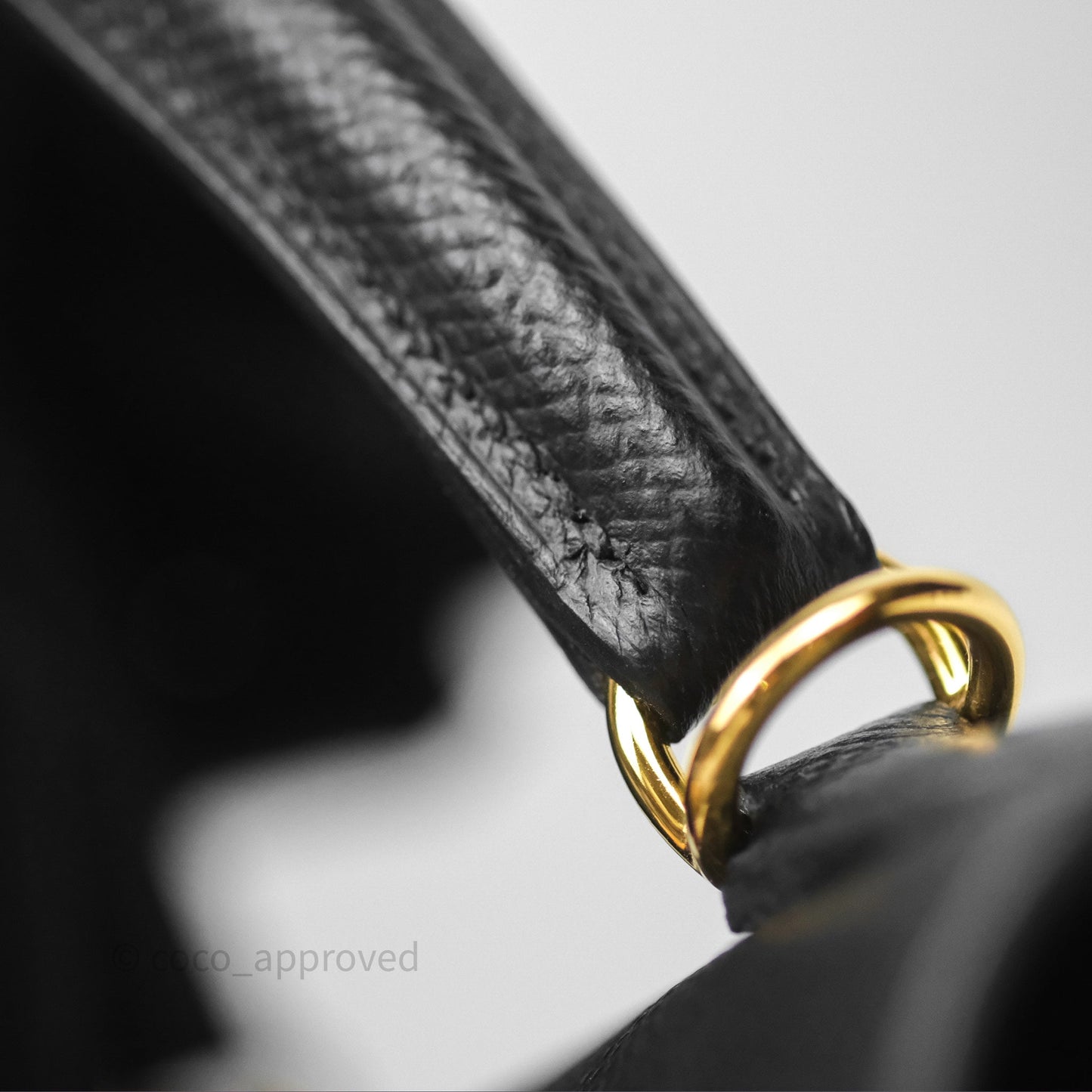 Hermès Sellier Kelly 25 Black Noir 89 Epsom Gold Hardware