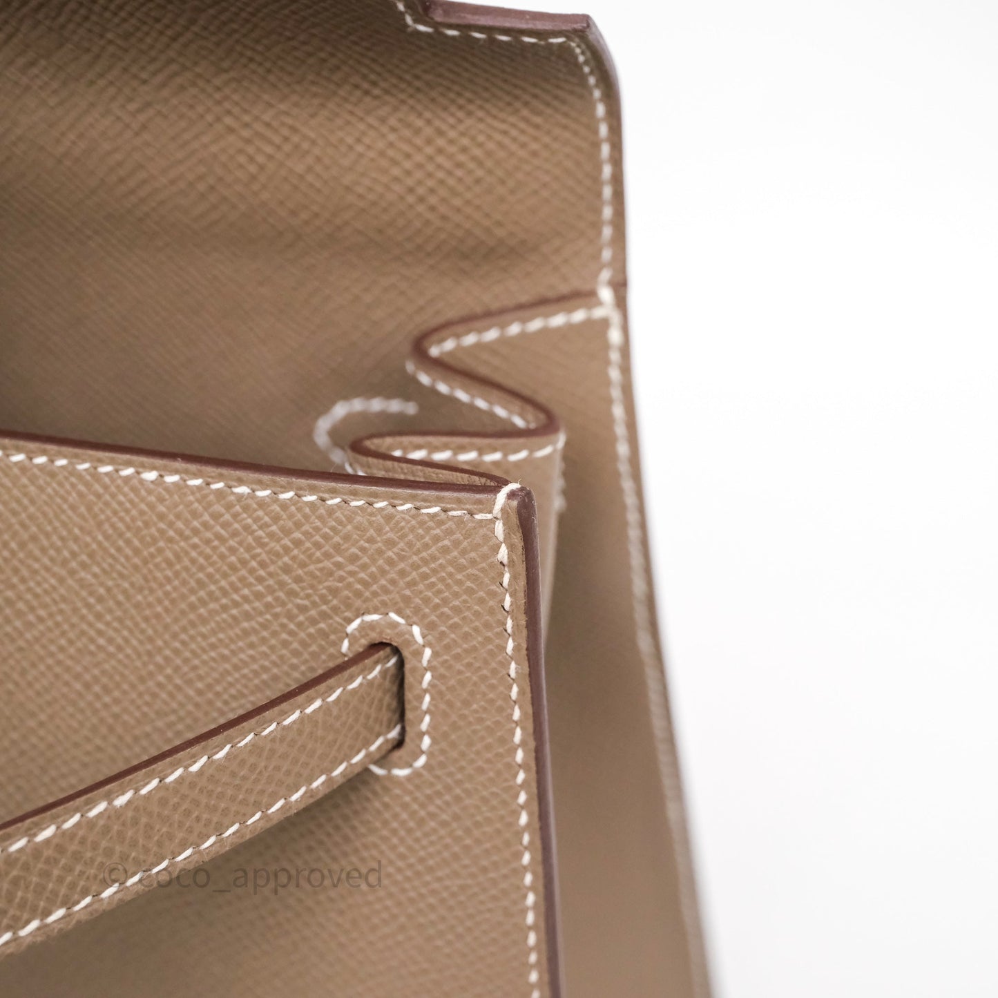 Hermès Kelly 25 Etoupe 18 Epsom Gold Hardware