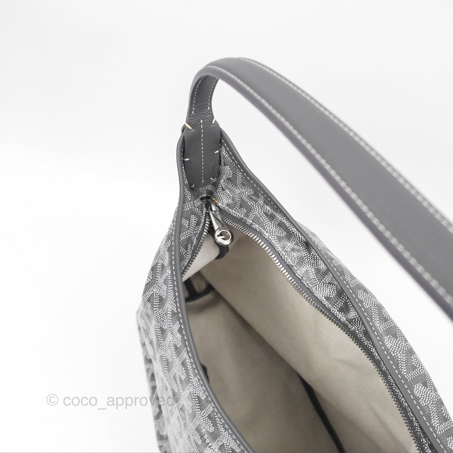 Goyard Bohème Hobo Bag Grey Goyardine Canvas