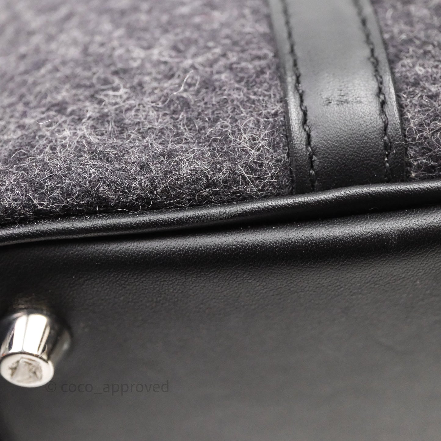 Hermès Picotin 18 Graphite 88/ Noir 89 Wool Swift Palladium Hardware