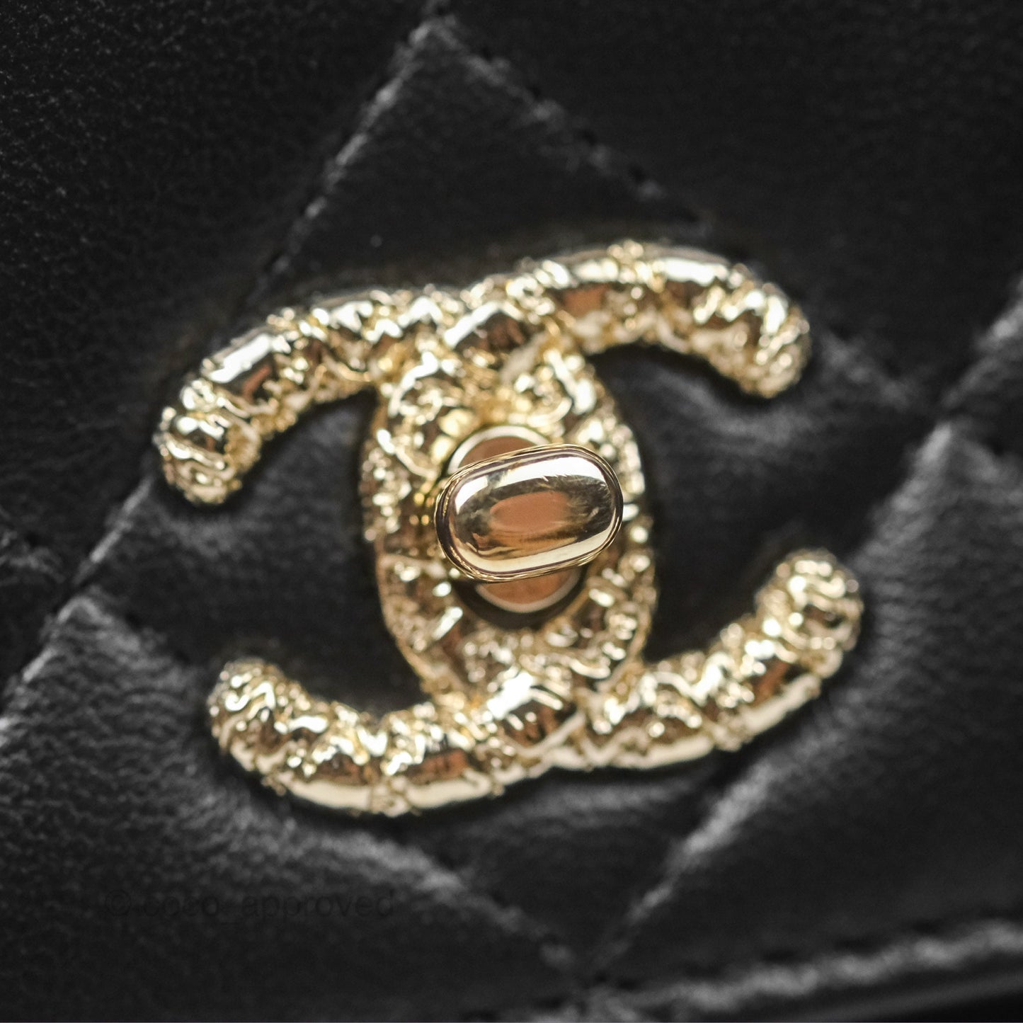 Chanel Camellia Handle WOC with Chain Black Lambskin 23K