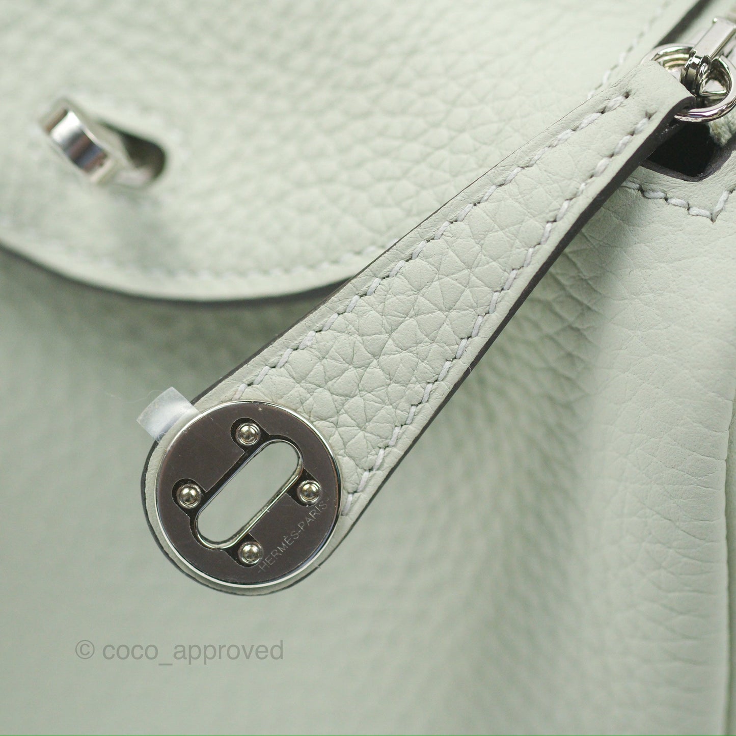 Hermès Mini Lindy 20 Gris Neve Clemence Palladium Hardware