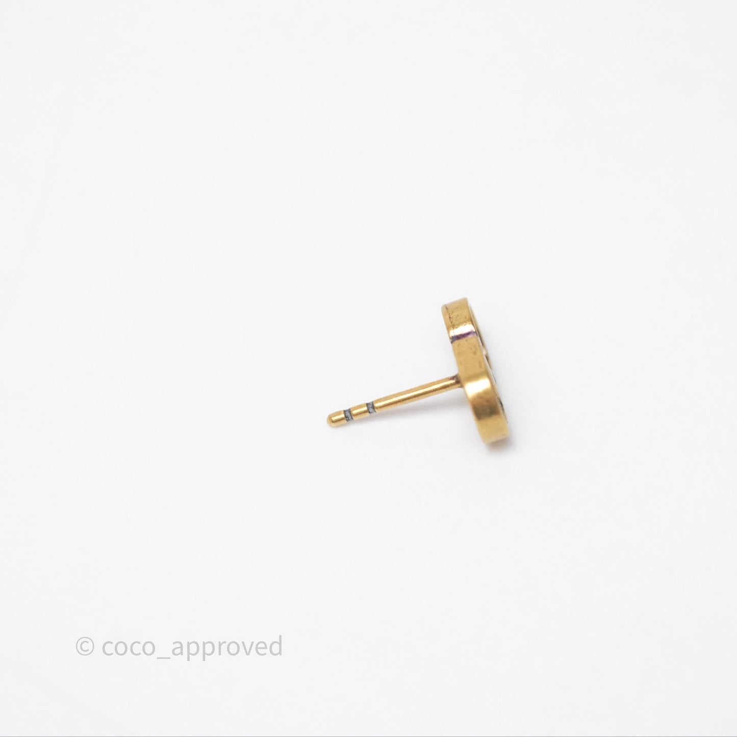Christian Dior J'Adior Bee Earrings Aged Gold Tone