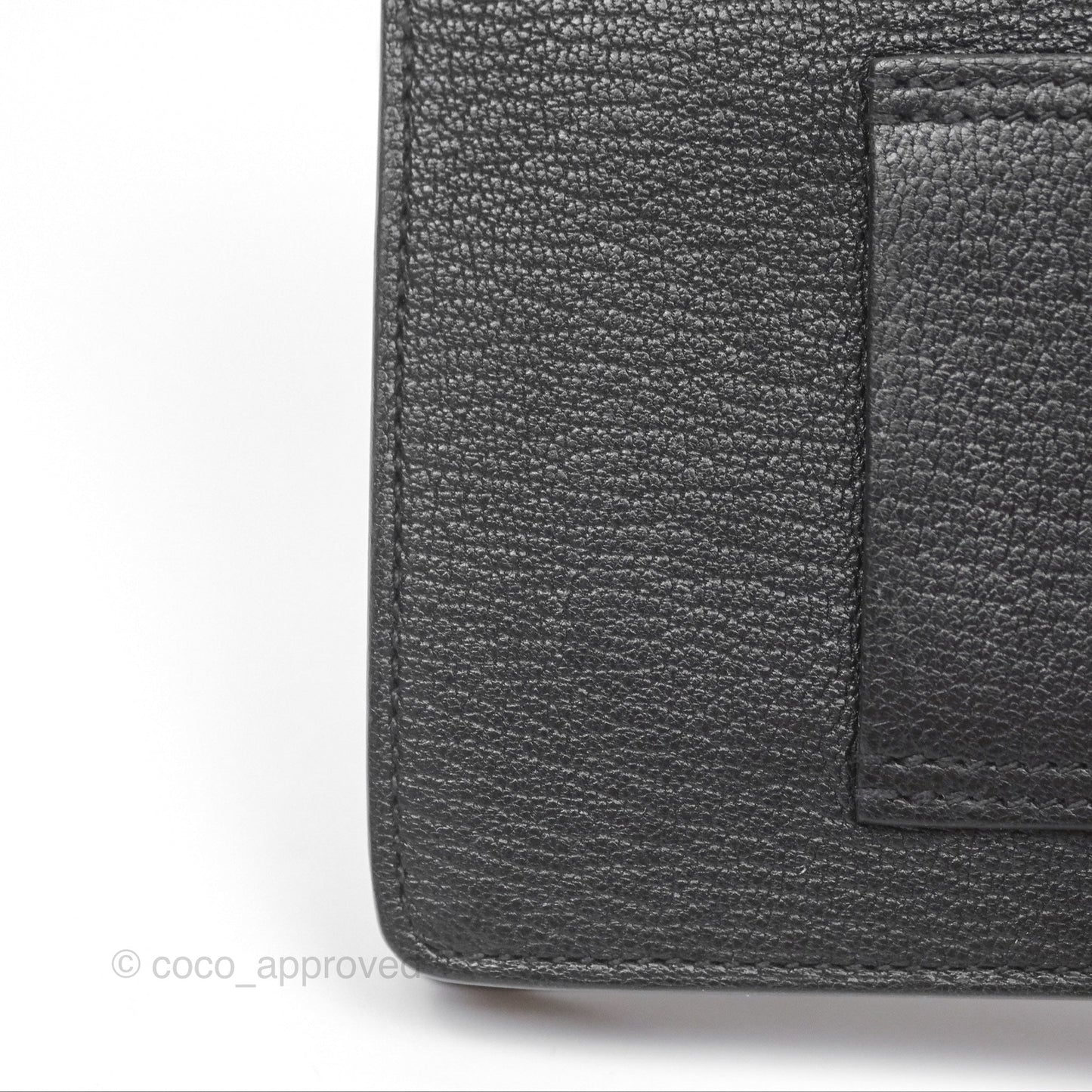 Hermès Roulis Slim Wallet Black Noir 89 Chevre Mysore Gold Hardware