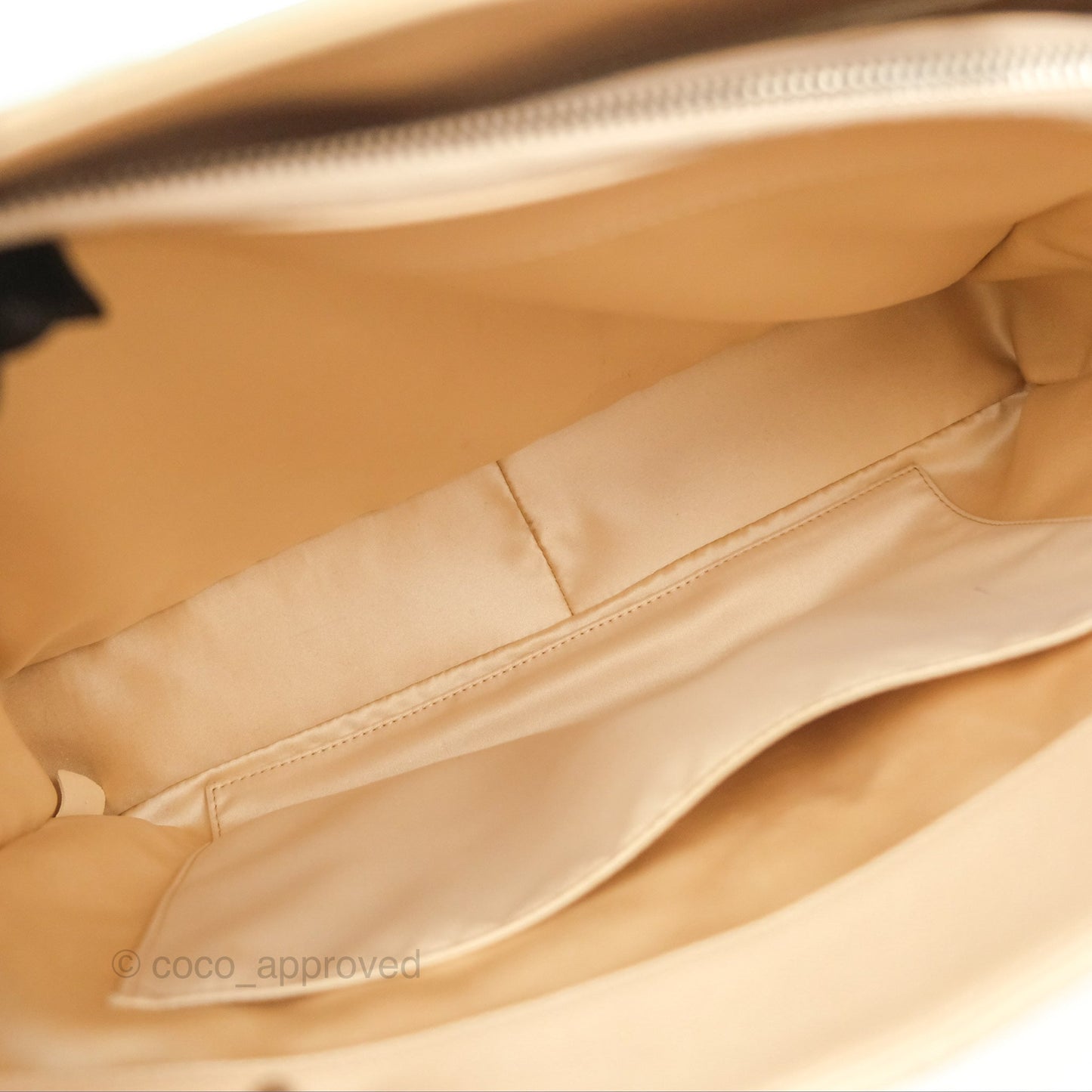 Chanel GST Beige Caviar Silver Hardware