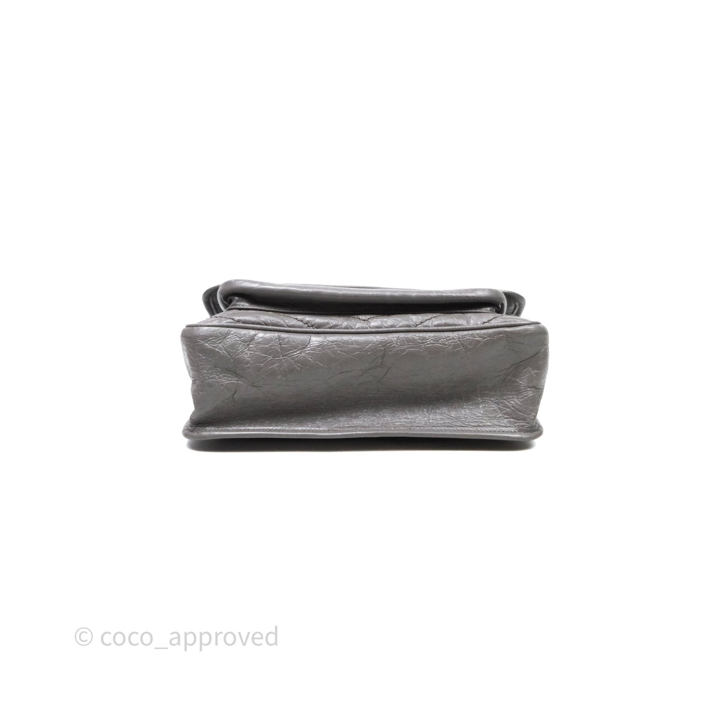 Saint Laurent Medium Niki Chain Bag Crinkled Calfskin Grey