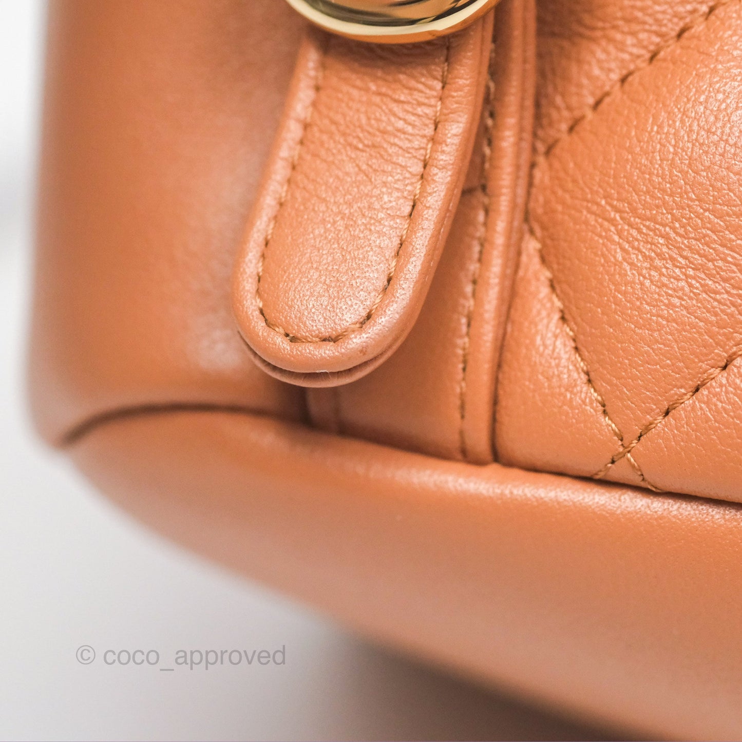 Chanel Small Duma Drawstring Backpack Camel Calfskin 24P