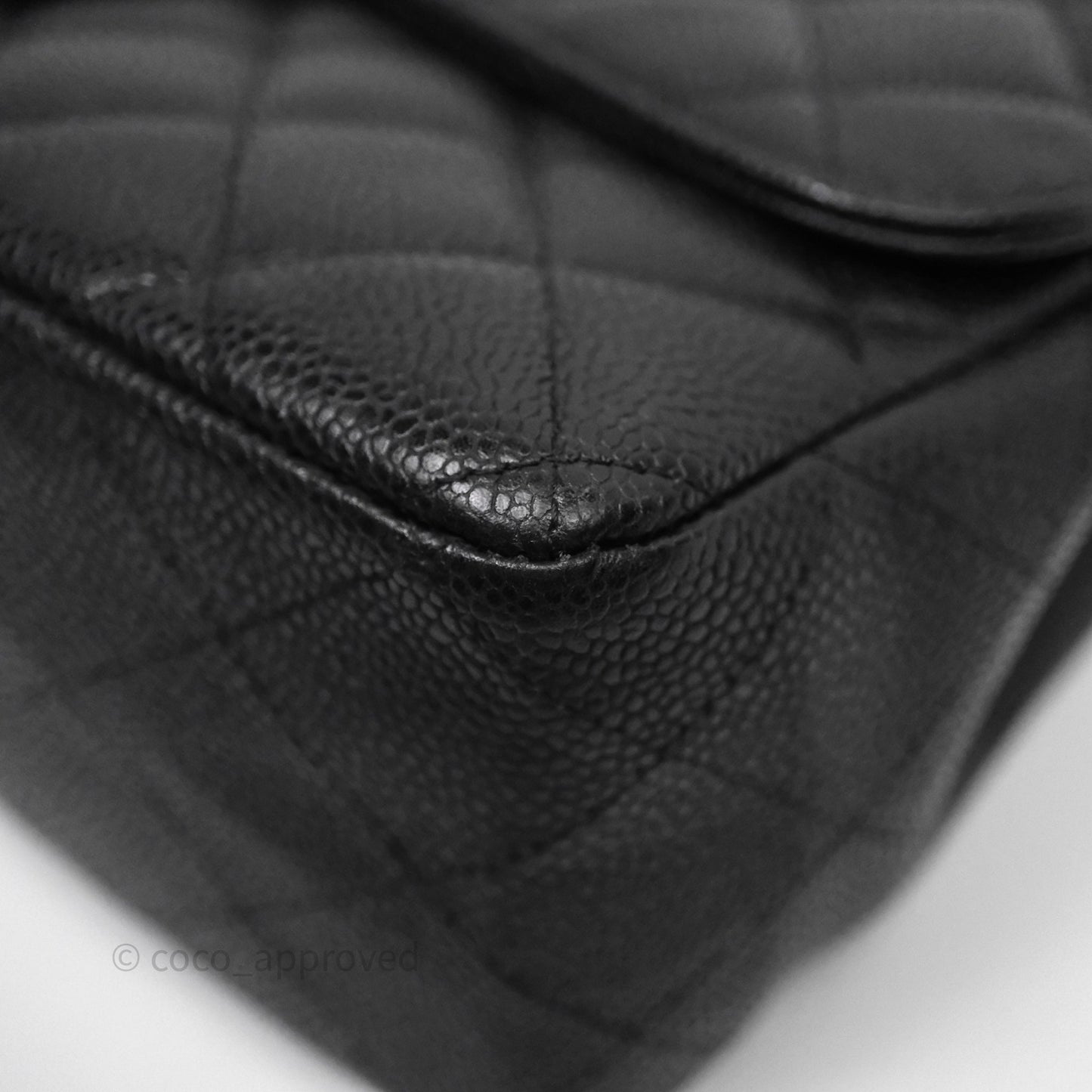 Chanel Jumbo Single Flap Black Caviar Silver Hardware