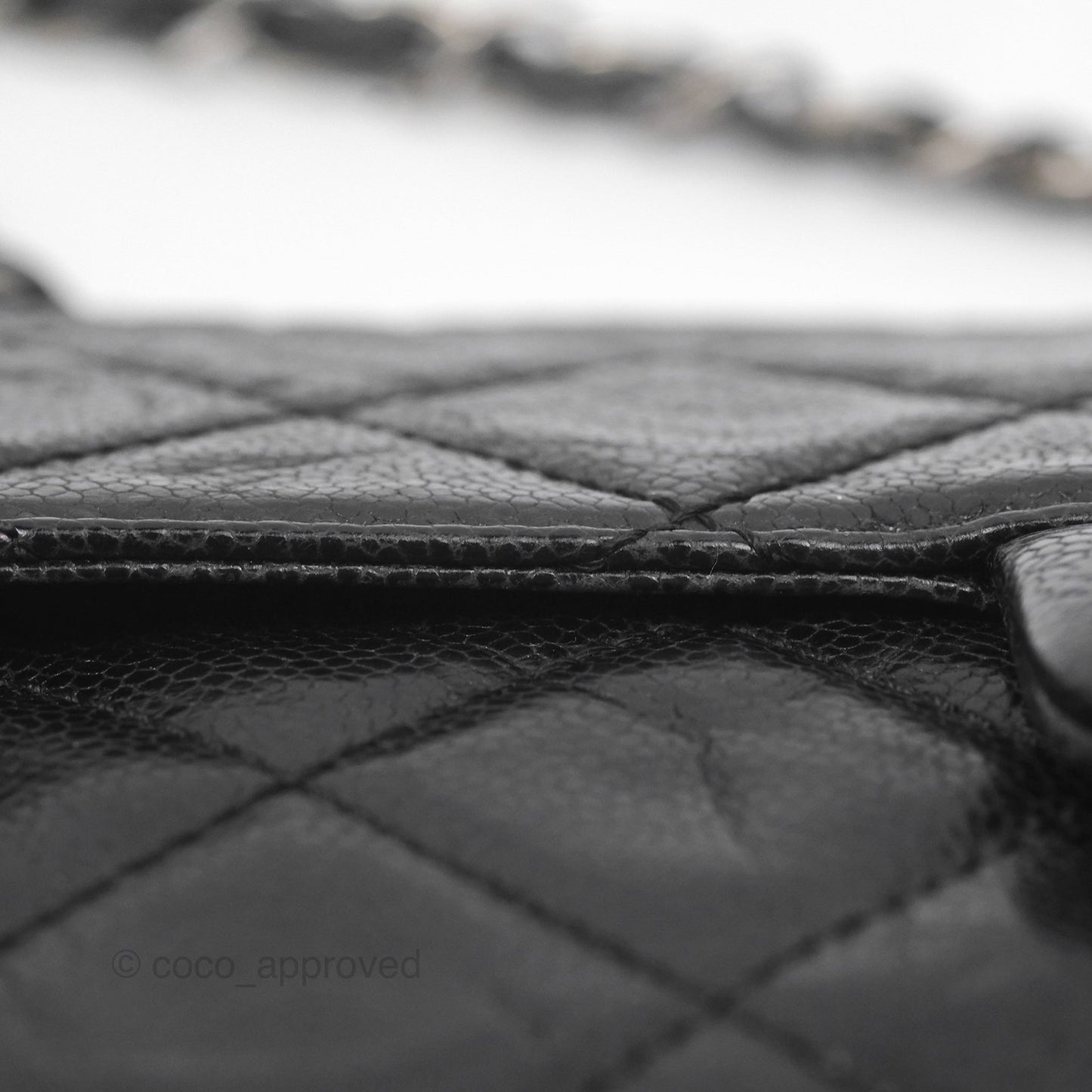 Chanel Quilted Single Flap Bag Soft Caviar Black Ruthenium Hardware