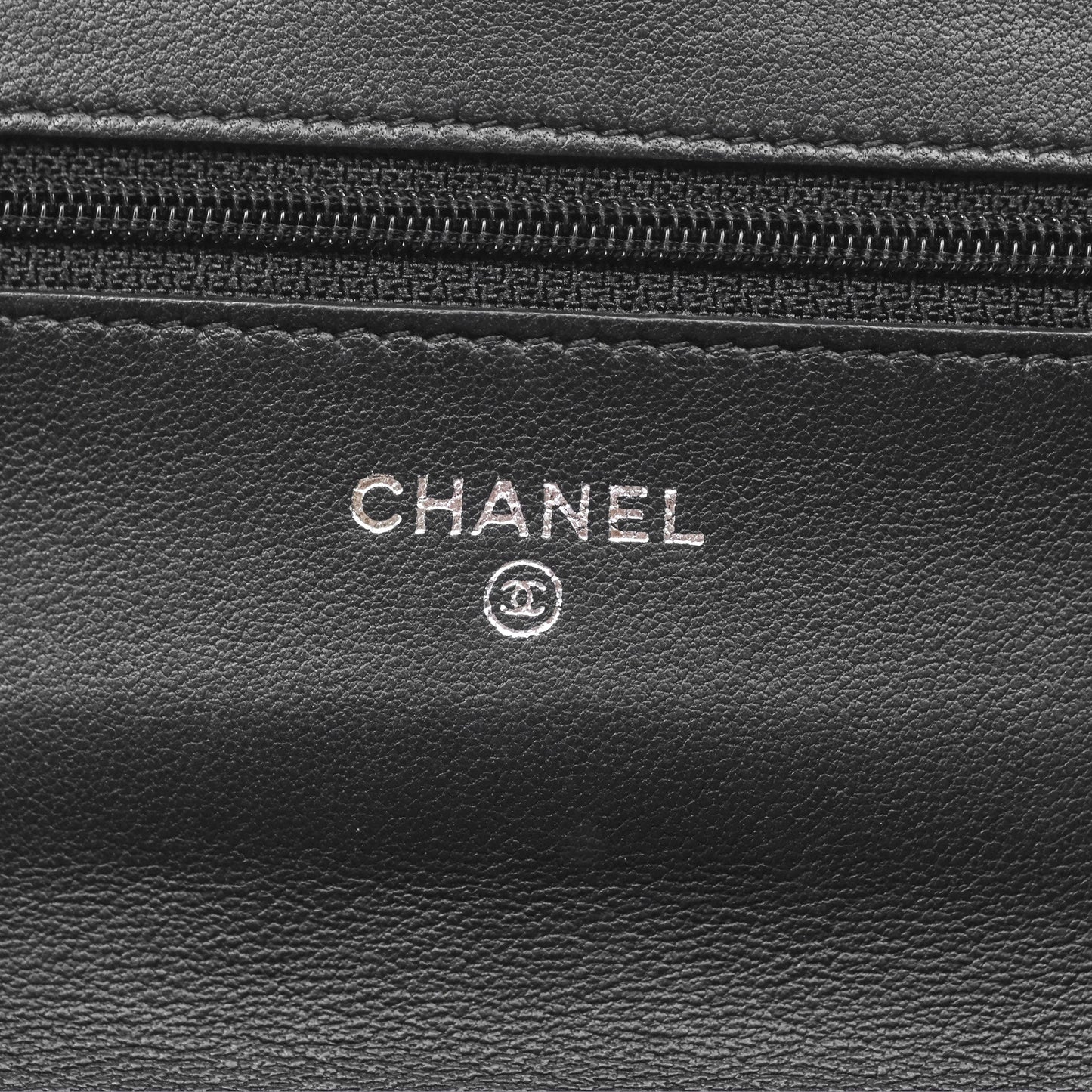 Chanel Quilted Wallet on Chain WOC Black Lambskin Palladium Hardware
