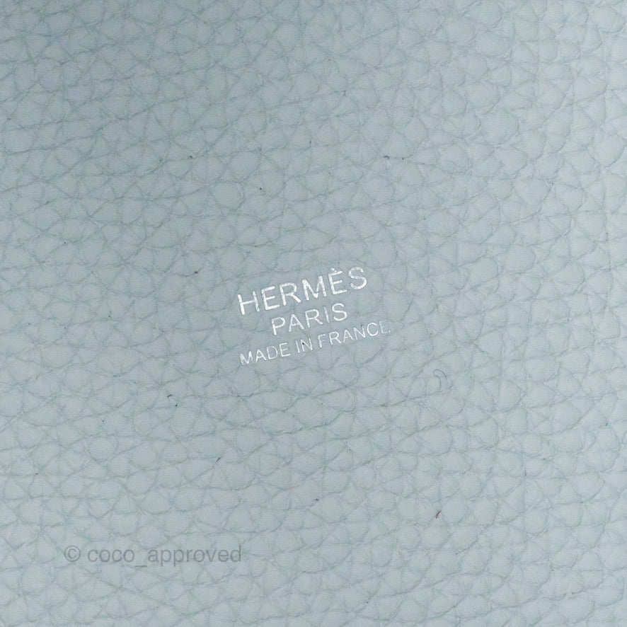 Hermès Picotin Lock 18 Bleu Pale Clemence Palladium Hardware