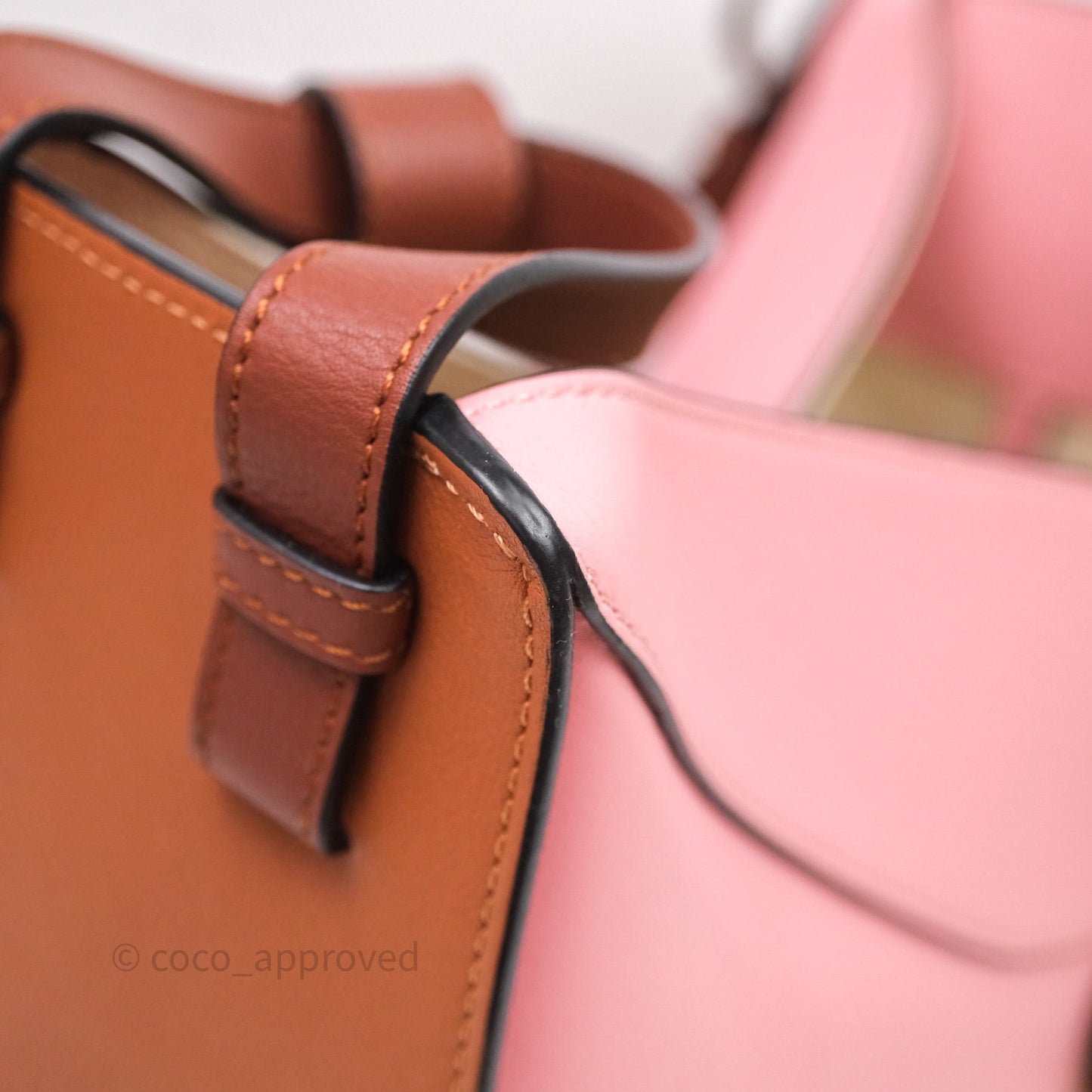 Loewe Small Hammock Shoulder Bag Pink Tan