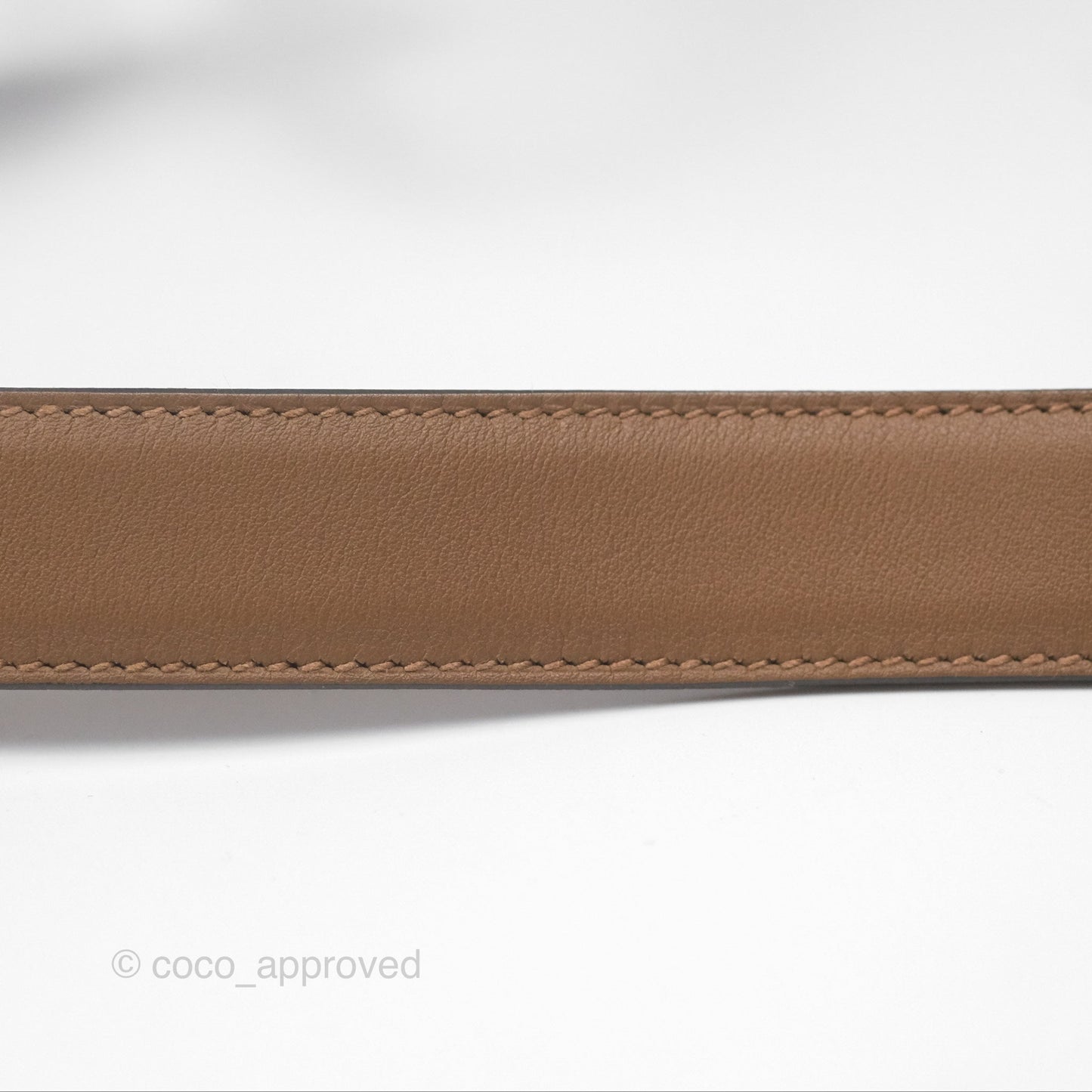 Hermès Mini Lindy 20 Verso Swift Alezan 3G / Biscuit 48 Palladium Hardware