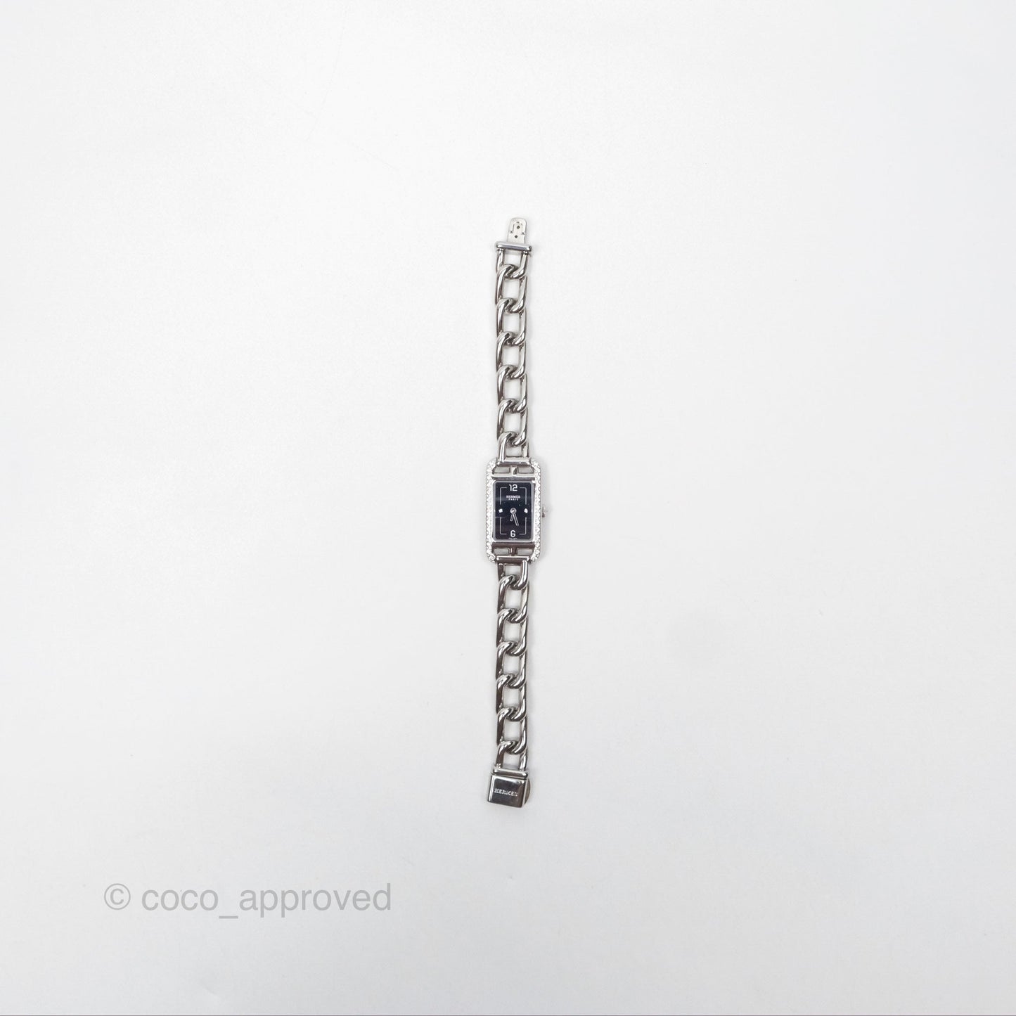 Hermès Nantucket Watch Diamonds Aventurine Dial Small Model 29 mm