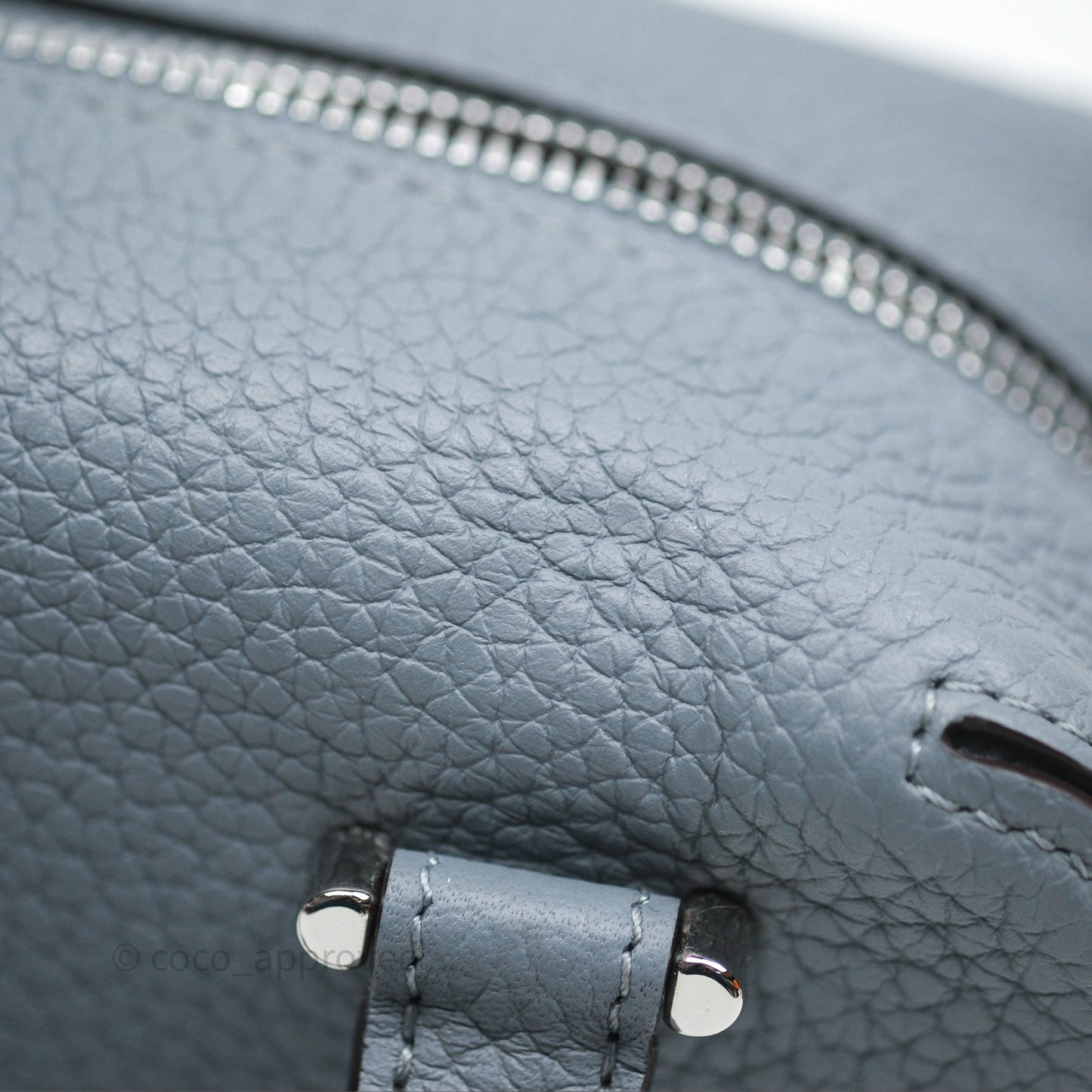 Delvaux Cool Box Nano Taurillon Soft Grained Calfskin Pacific Palladium Hardware