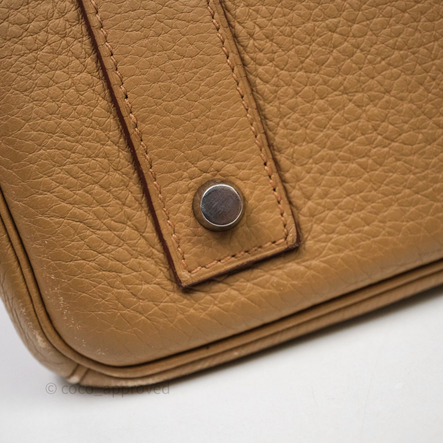 Hermès Birkin JPG Shoulder Bag 42 Tabac Camel 24 Palladium Hardware