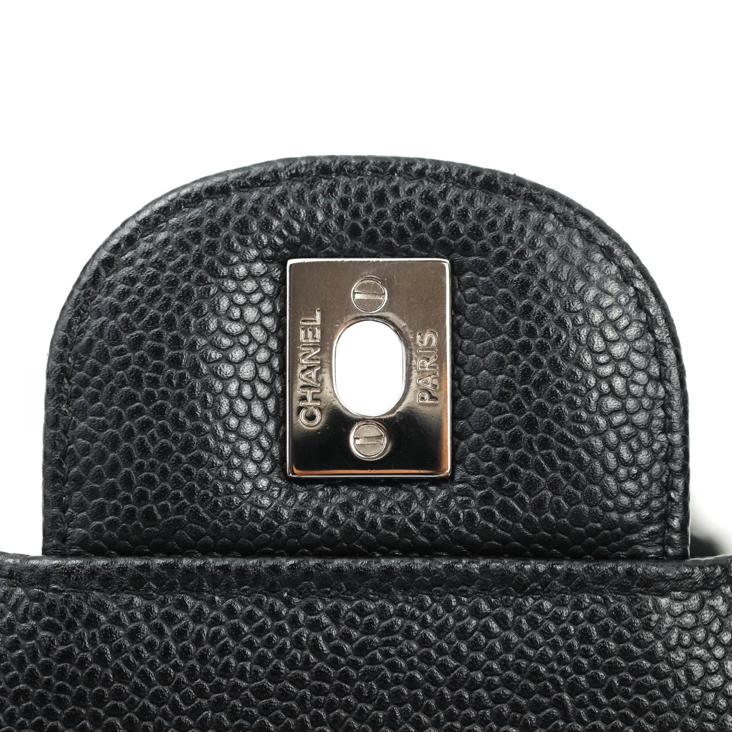 Chanel Jumbo Double Flap Black Caviar Silver Hardware⁣⁣