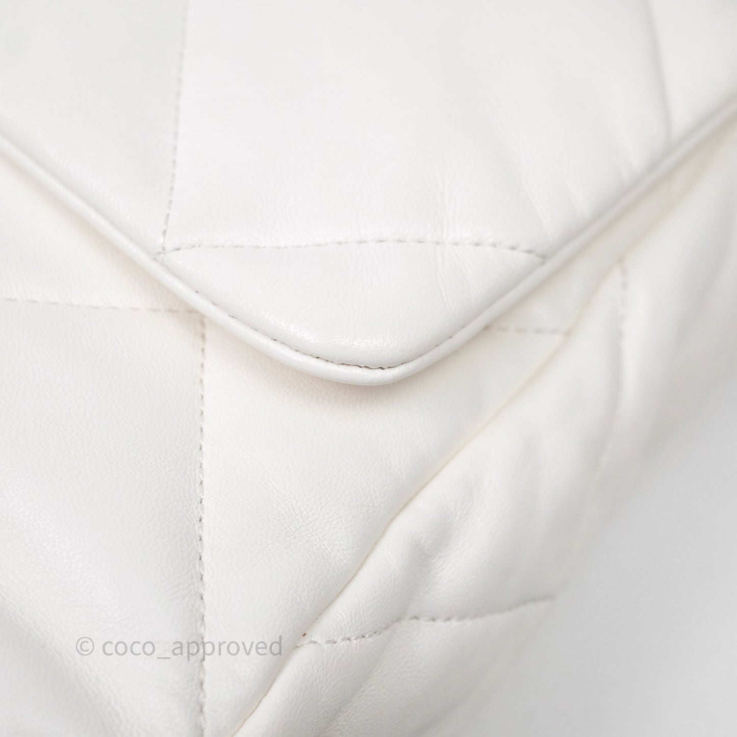 Chanel 19 Medium White Mixed Hardware