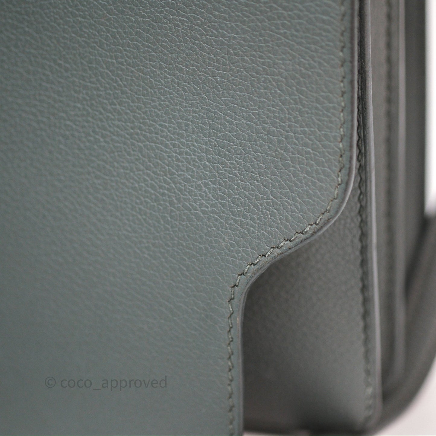 Hermès Roulis Mini 18 Vert Amancde 63 Evercolor Gold Hardware