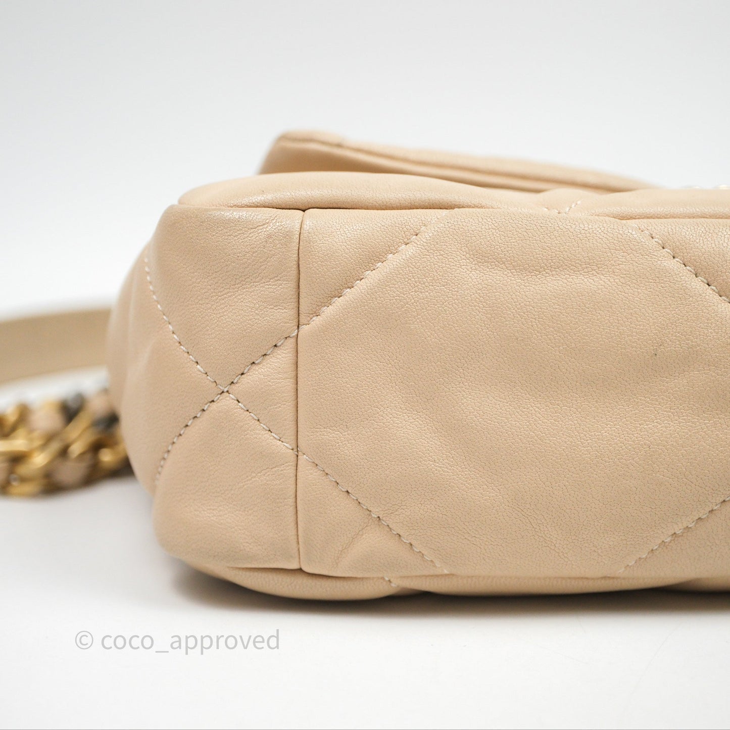 Chanel 19 Small Beige Mixed Hardware
