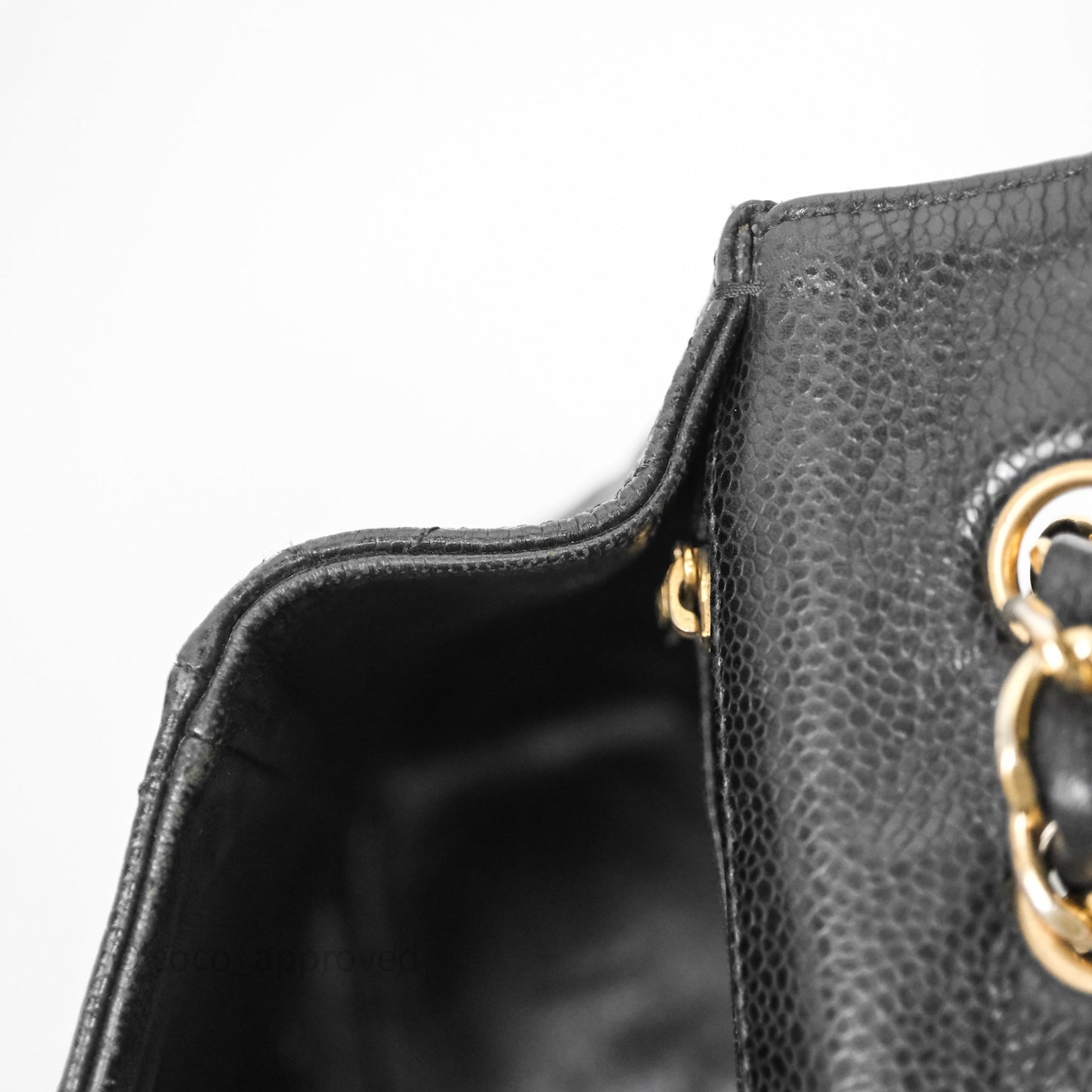 Chanel Jumbo Single Flap Black Caviar Gold Hardware⁣⁣