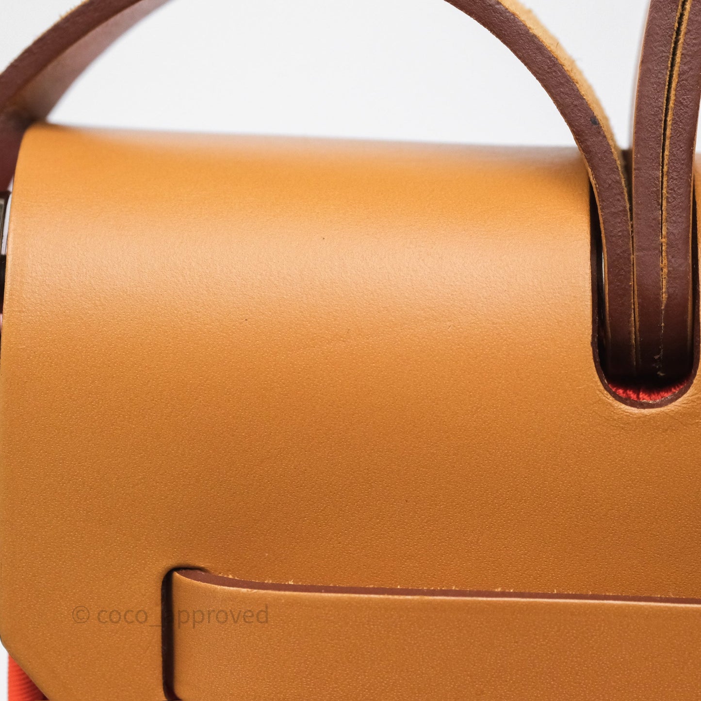 Hermès Herbag Zip 31 Capucine 9T / Fauve 34 Canvas Palladium Hardware