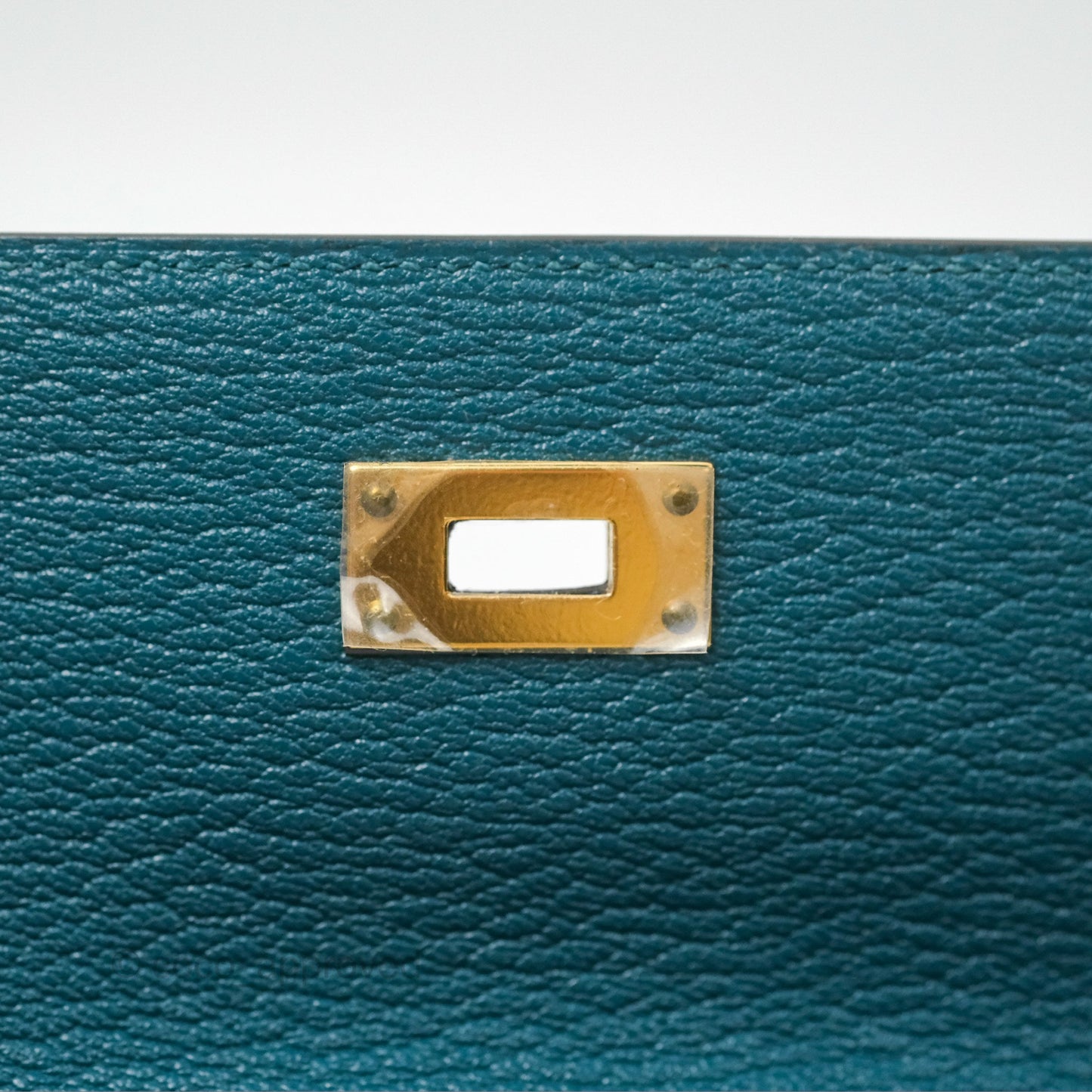Hermès Kelly To Go Wallet Vert Bosphore Chevre Mysore Gold Hardware