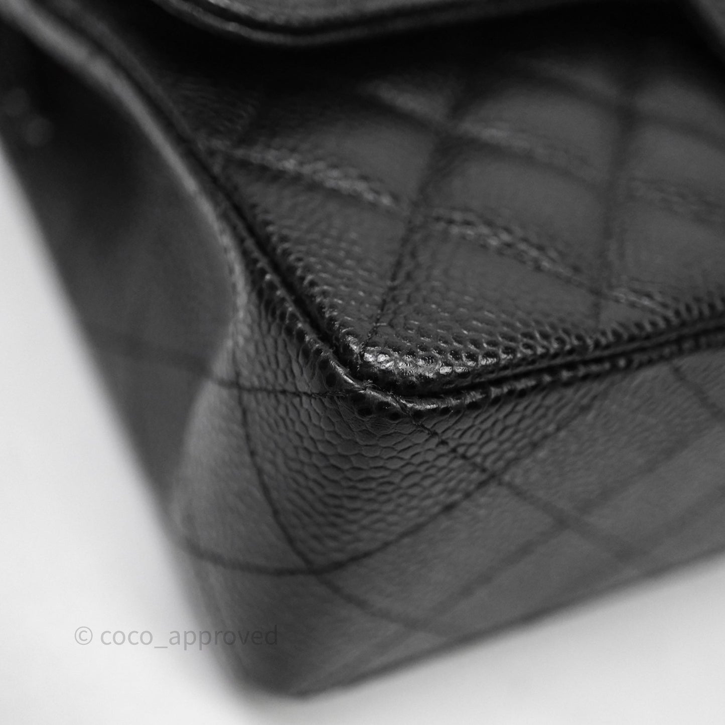 Chanel Small Classic Flap Quilted Black Caviar Gold Hardware