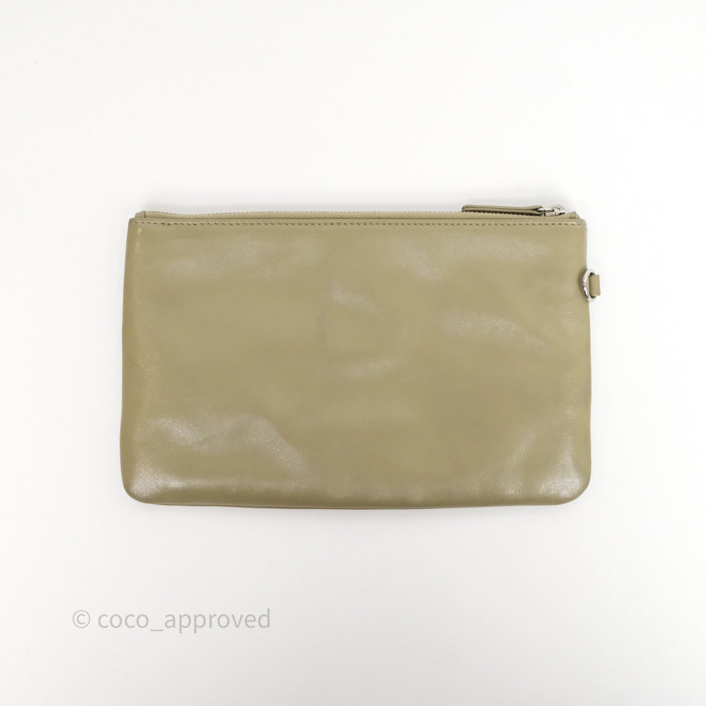 Chanel 22 Small Sage Green Shiny Calfskin Silver Hardware