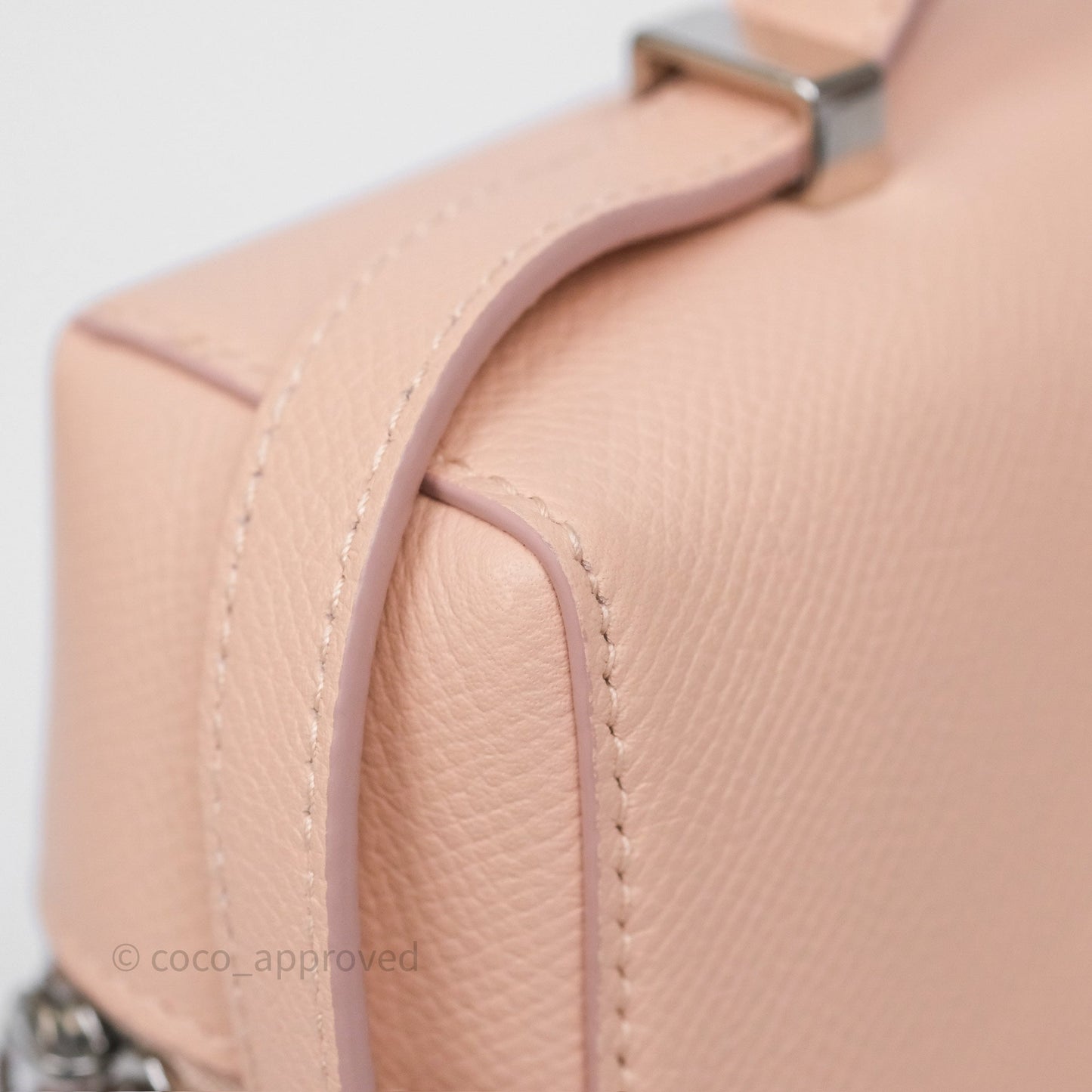 Loro Piana Extra Bag L27 Pink Calfskin Silver Hardware