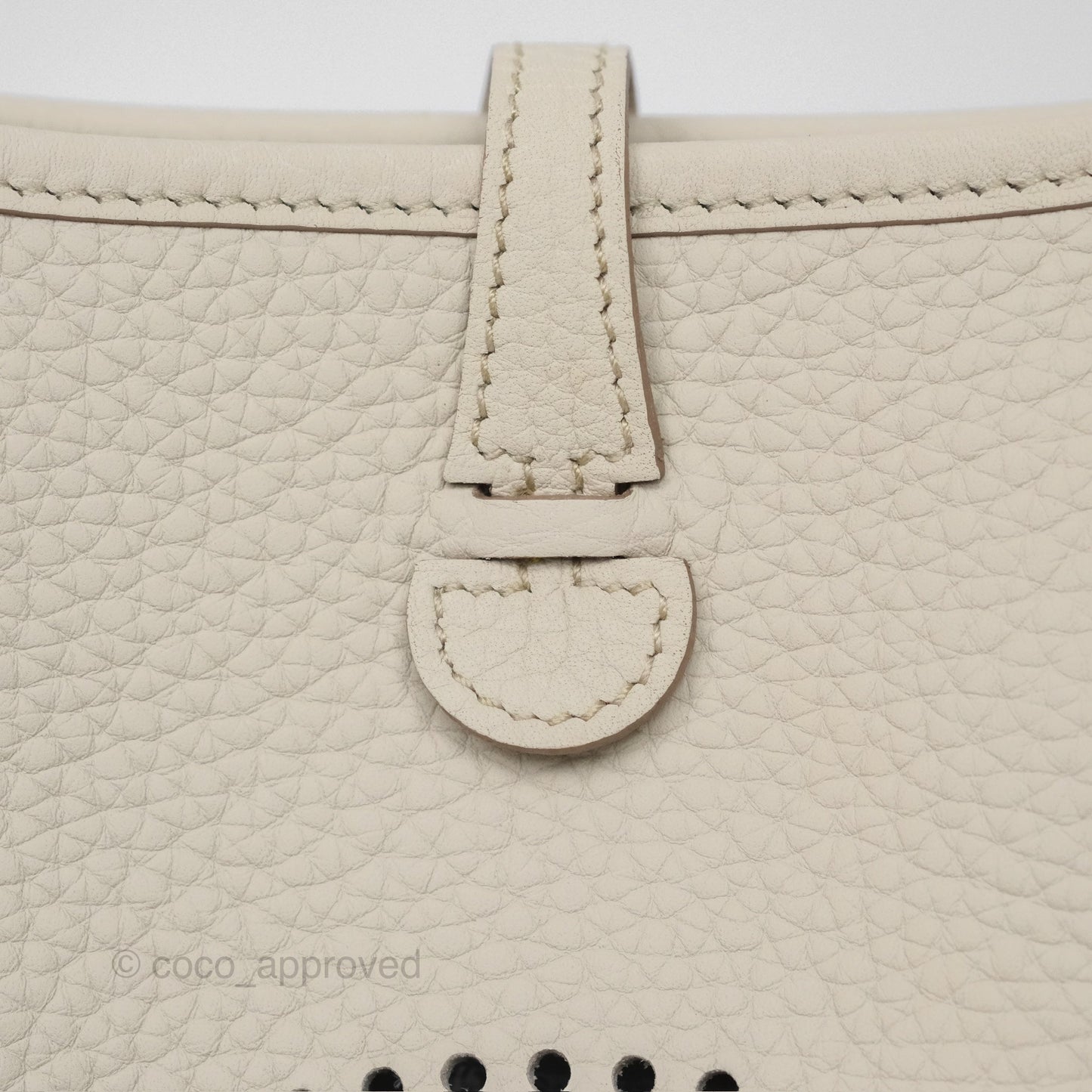 Hermès Mini Evelyne 16 Beton 8L Clemence Gold Hardware