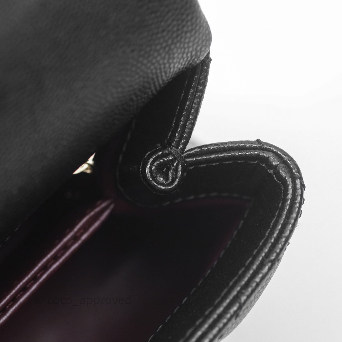 Chanel Mini Coco Handle Quilted Black Caviar Gold Hardware