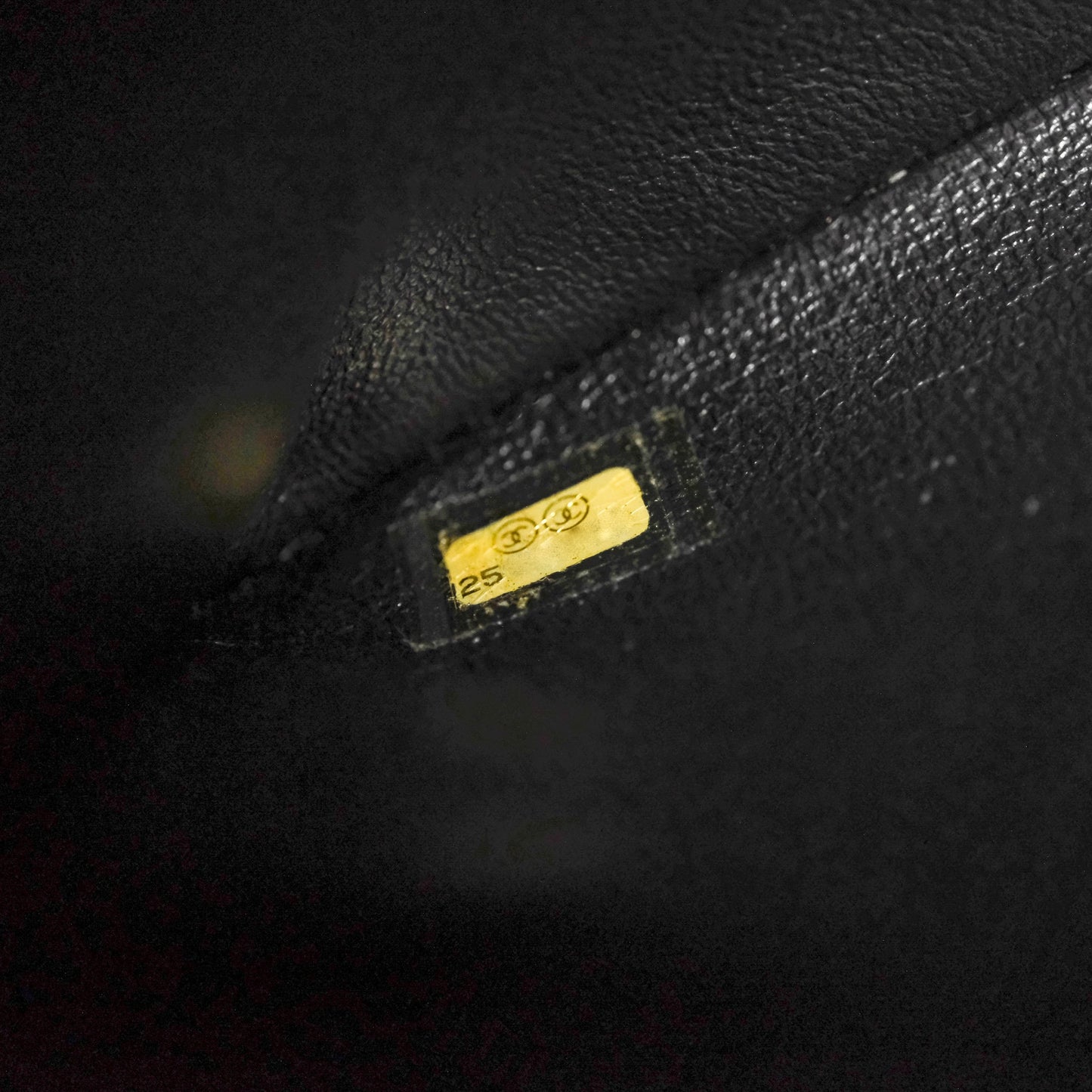 Chanel Chevron Flap Bag Black Calfskin Aged Gold Hardware