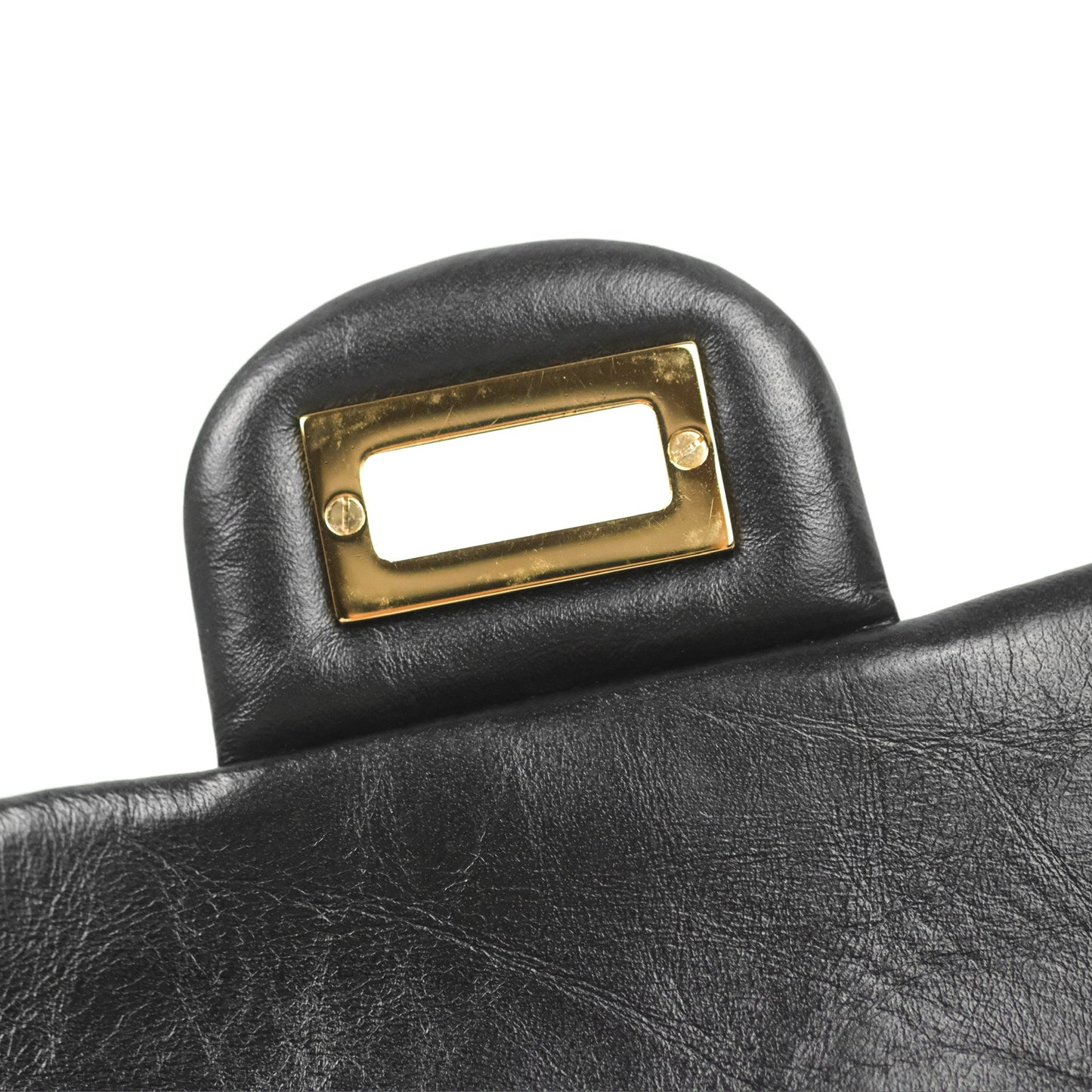 Chanel Mini Reissue 224 Black Aged Calfskin Gold Hardware