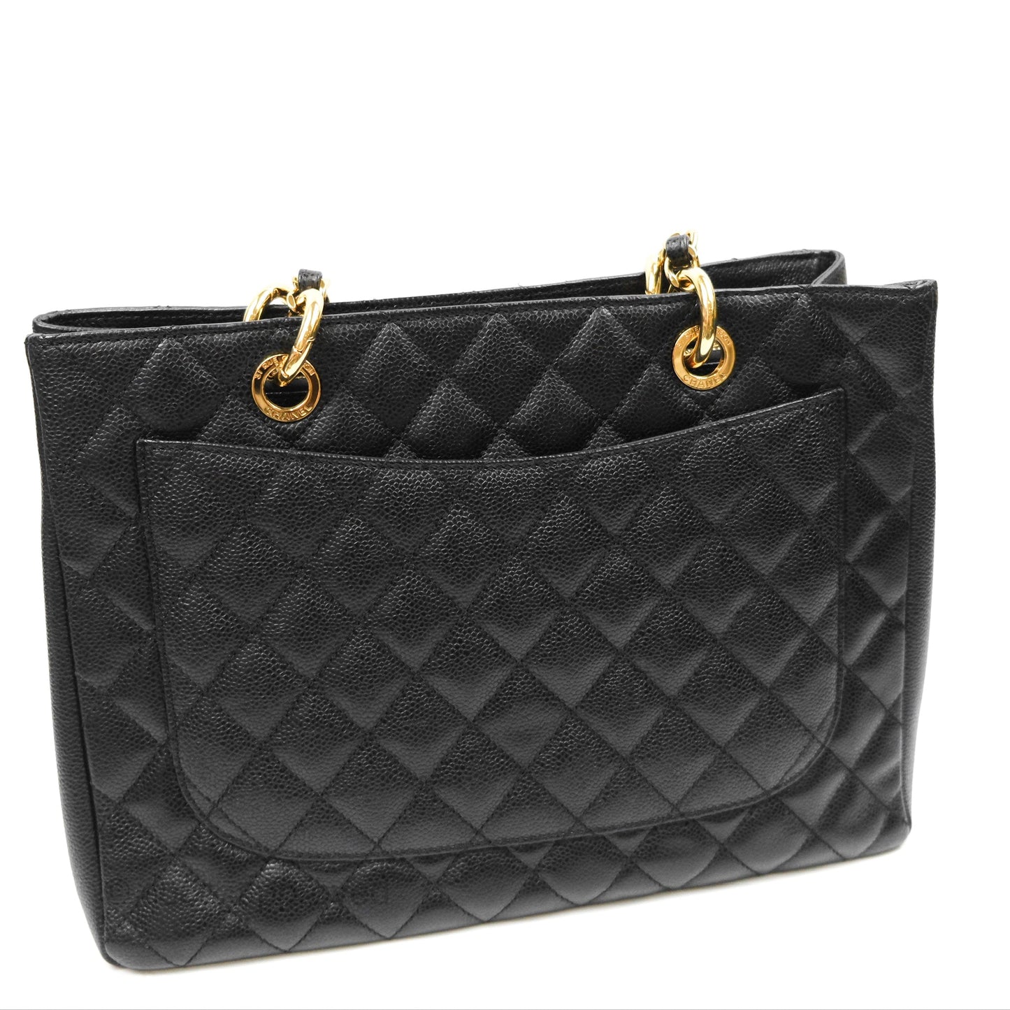 Chanel GST Black Caviar Gold Hardware