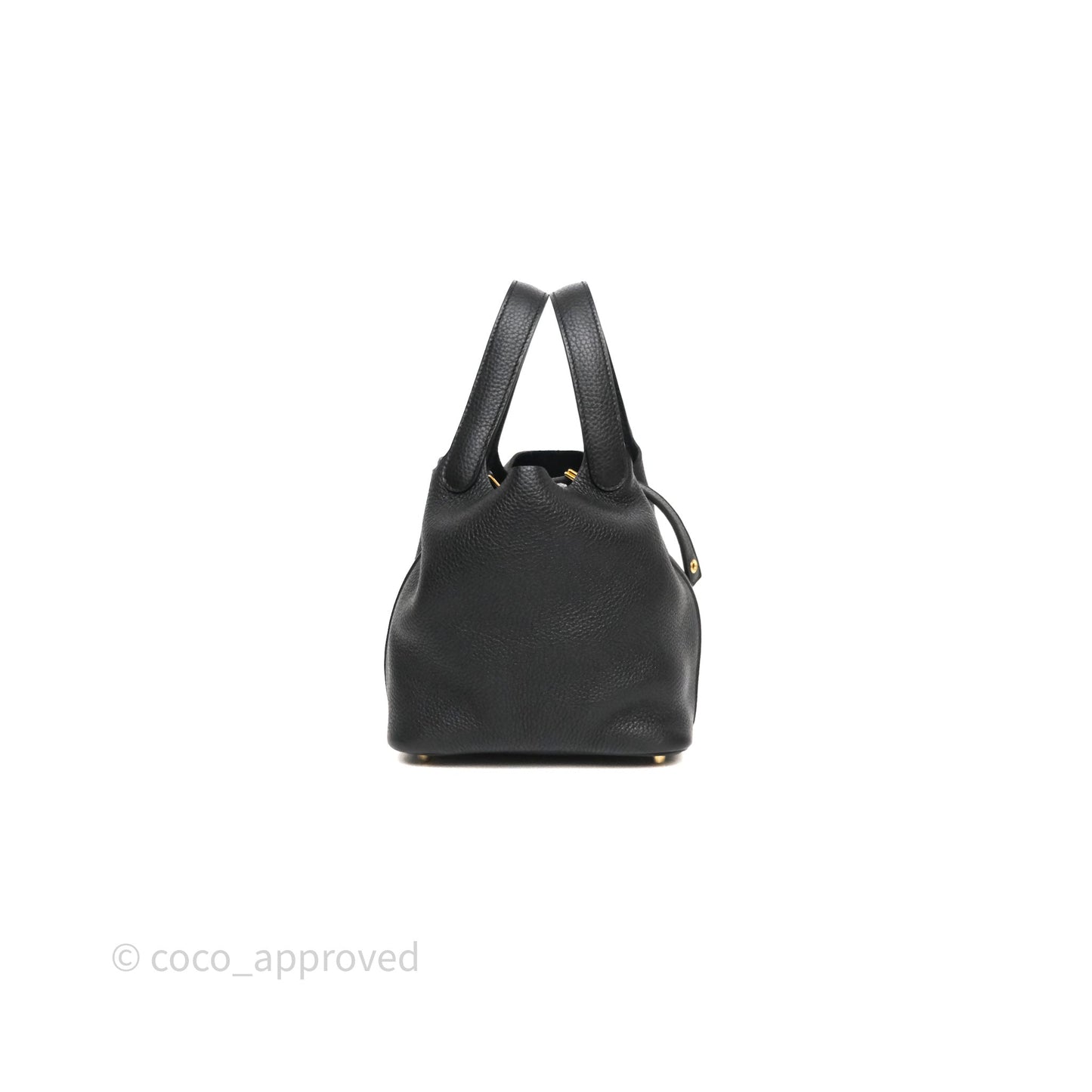Hermès Picotin Lock 18 Black Noir 89 Clemence Gold Hardware