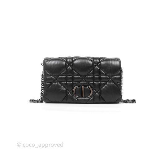 Christian Dior Mini Caro Bag Black Macrocannage