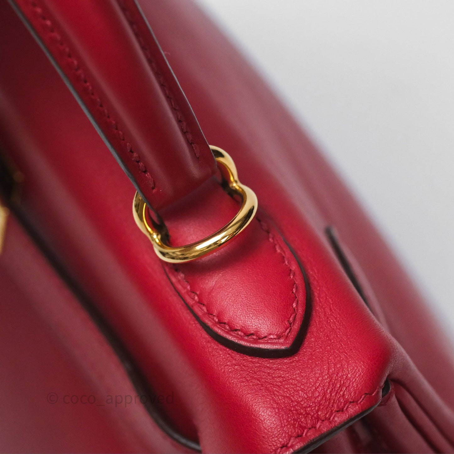 Hermès Kelly II 25 Retourne Swift Rouge Piment 5X Gold Hardware
