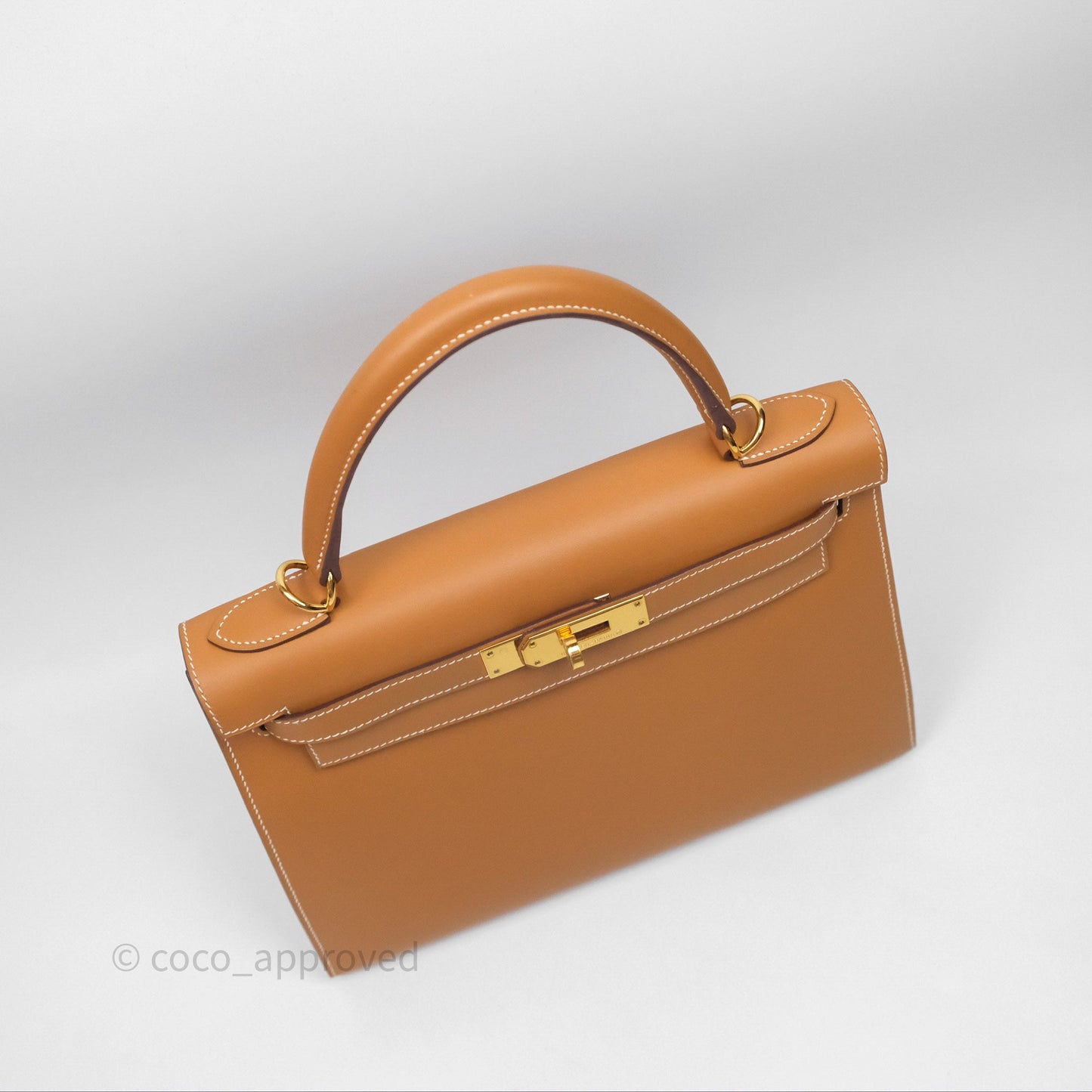 Hermès Kelly II 28 Sellier Gold 37 Chamonix Leather Gold Hardware
