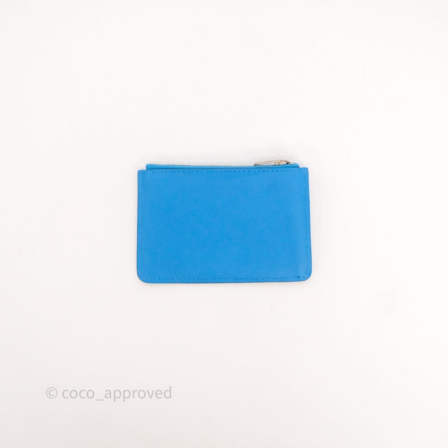 Hermès Constance Slim Wallet Blush J9/ Bleu Frida 0F Evercolor Palladium Hardware