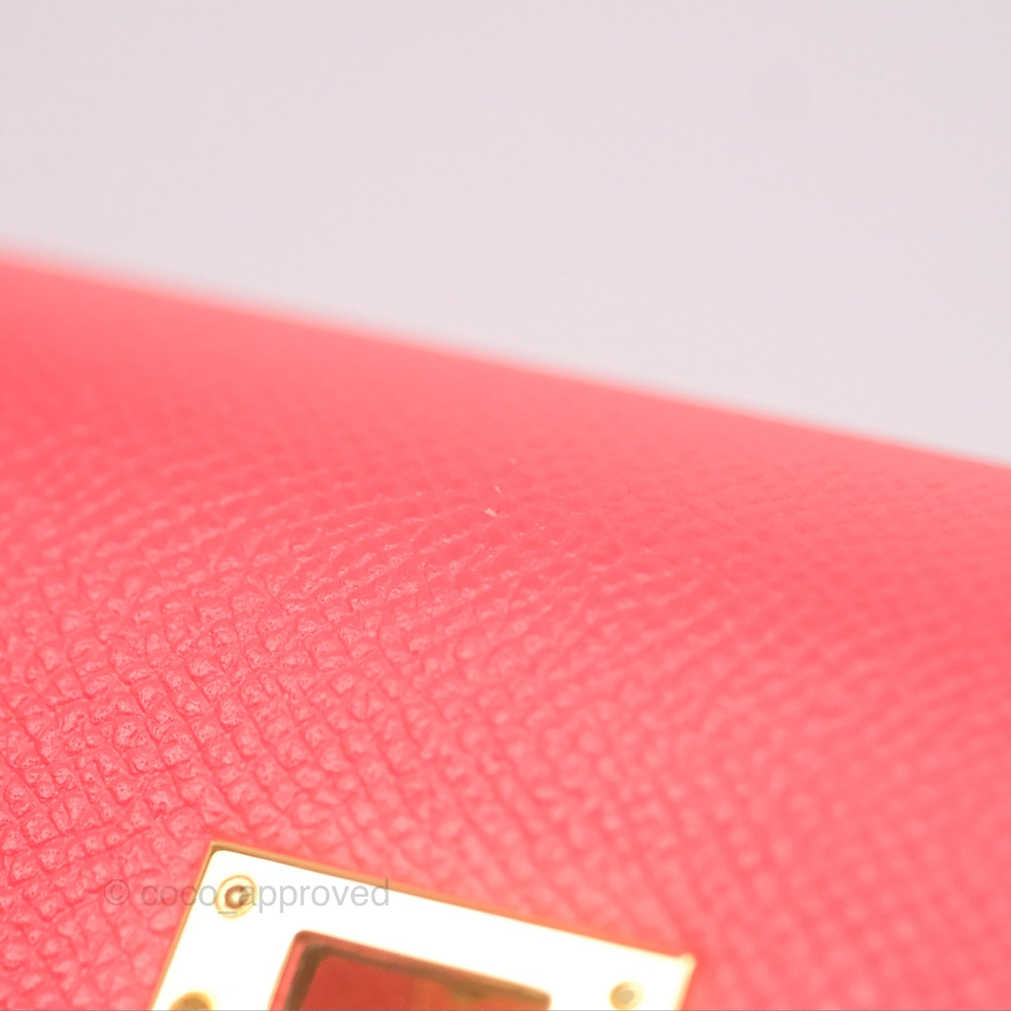 Hermès Kelly 25 Sellier Rose Jaipur Epsom Gold Hardware