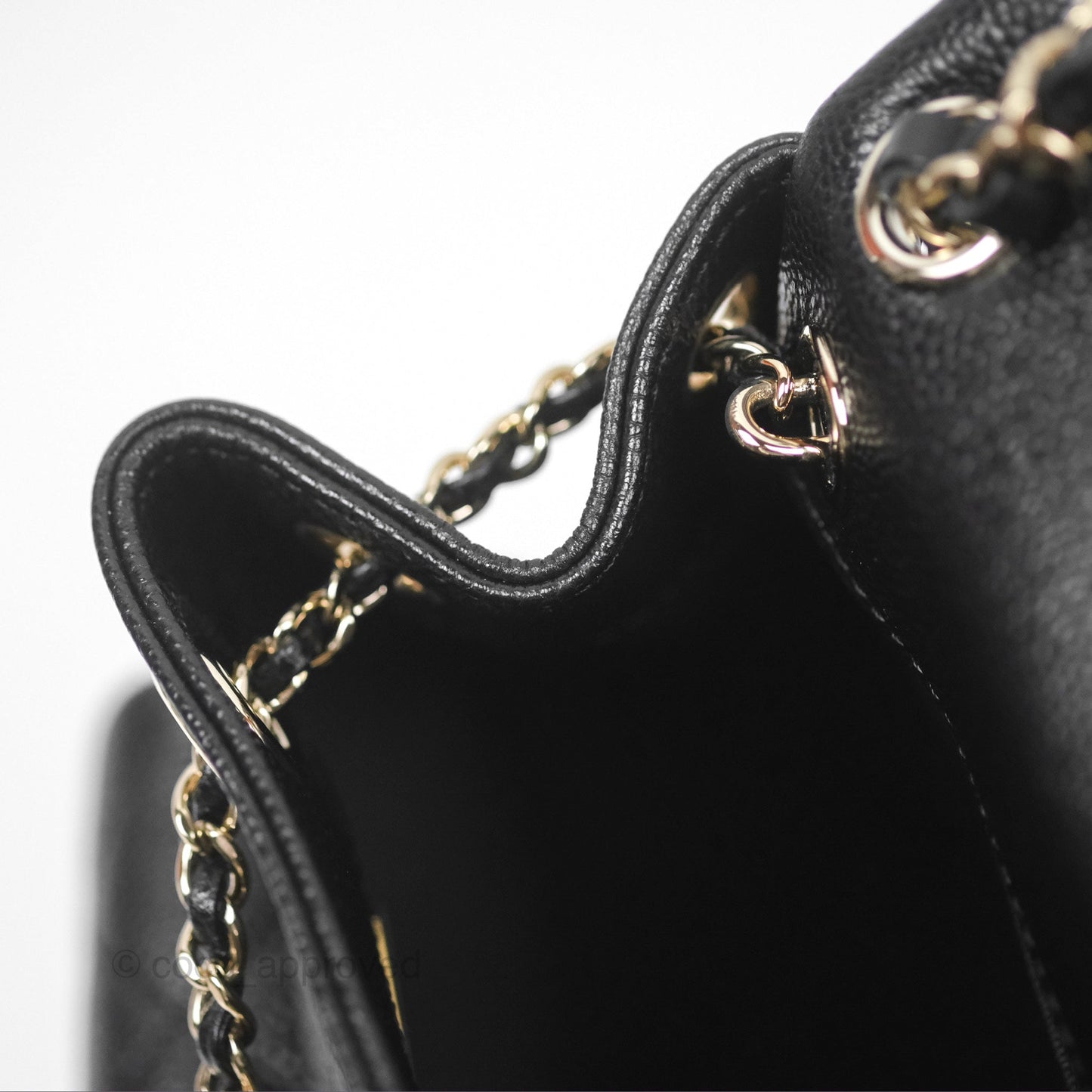 Chanel Duma Backpack Small Black Caviar Gold Hardware