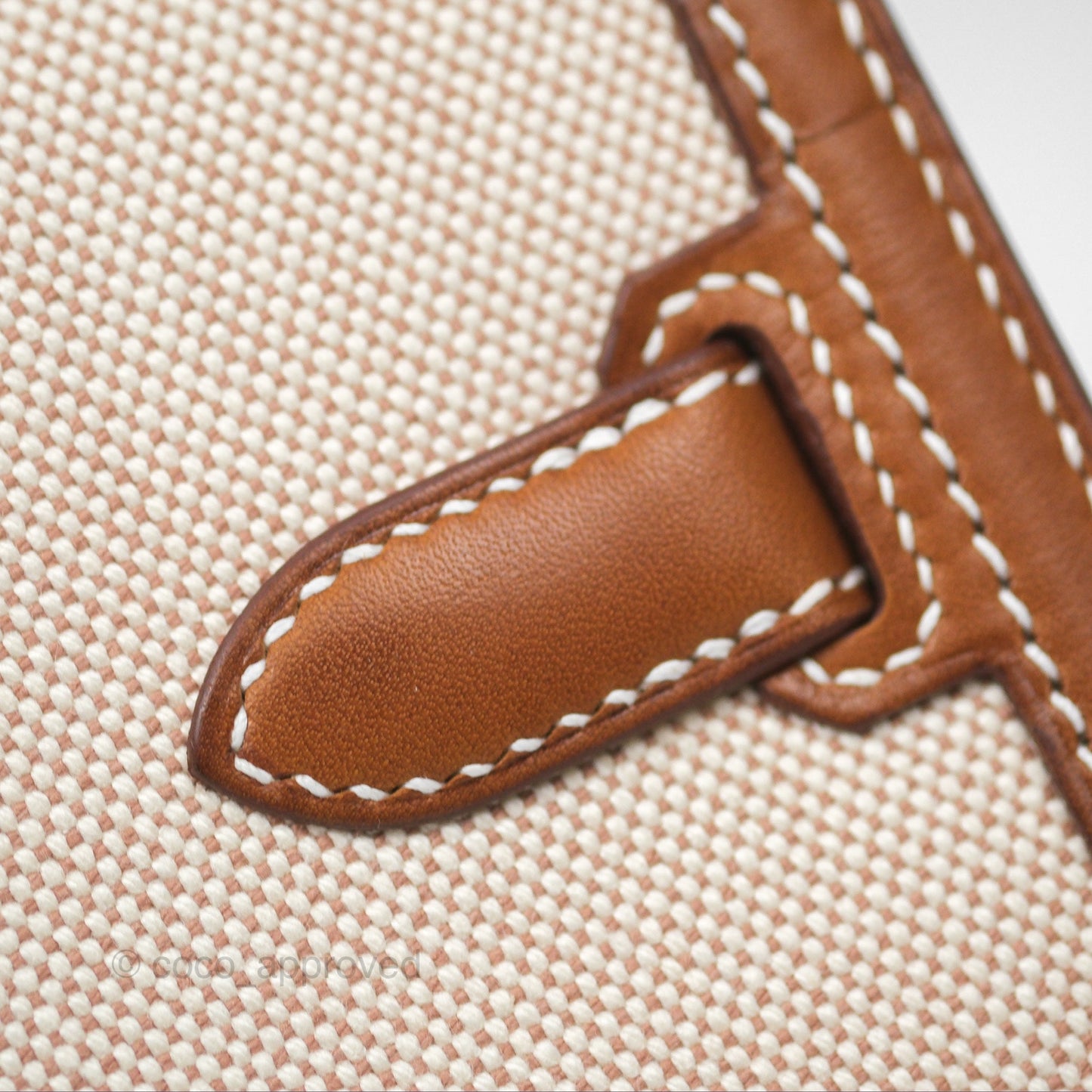 Hermès Kelly Depeches 25 Pouch Ecru-beige 14 Toile H/ Fauve 34 Barenia Gold Hardware